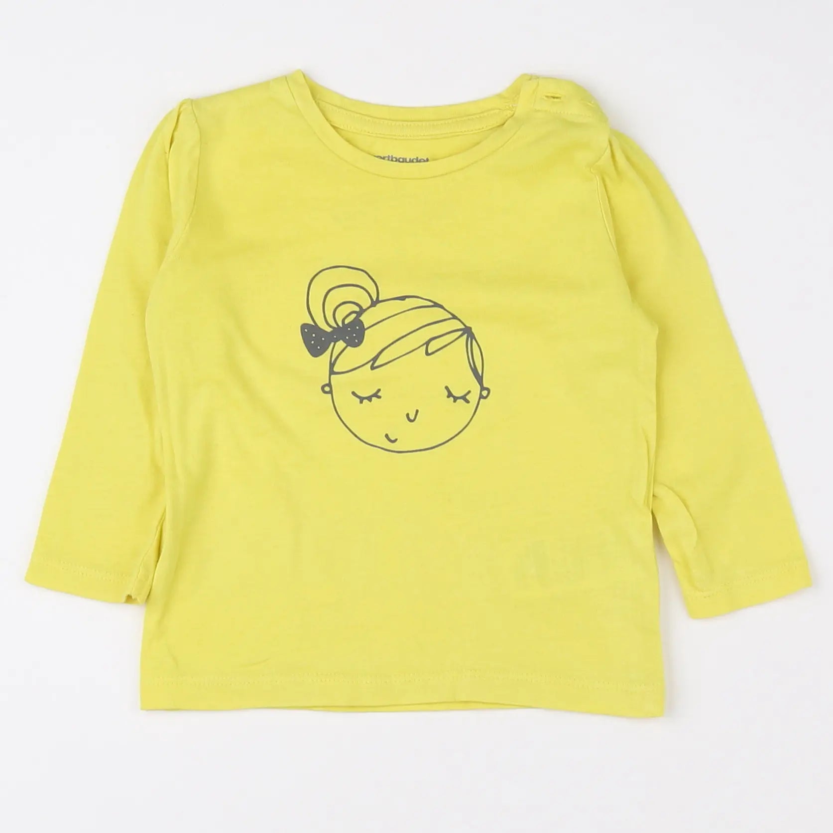 Vertbaudet - tee-shirt jaune - 9 mois