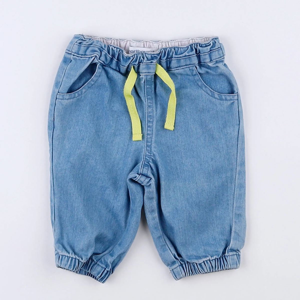 Vertbaudet - pantalon bleu - 3 mois