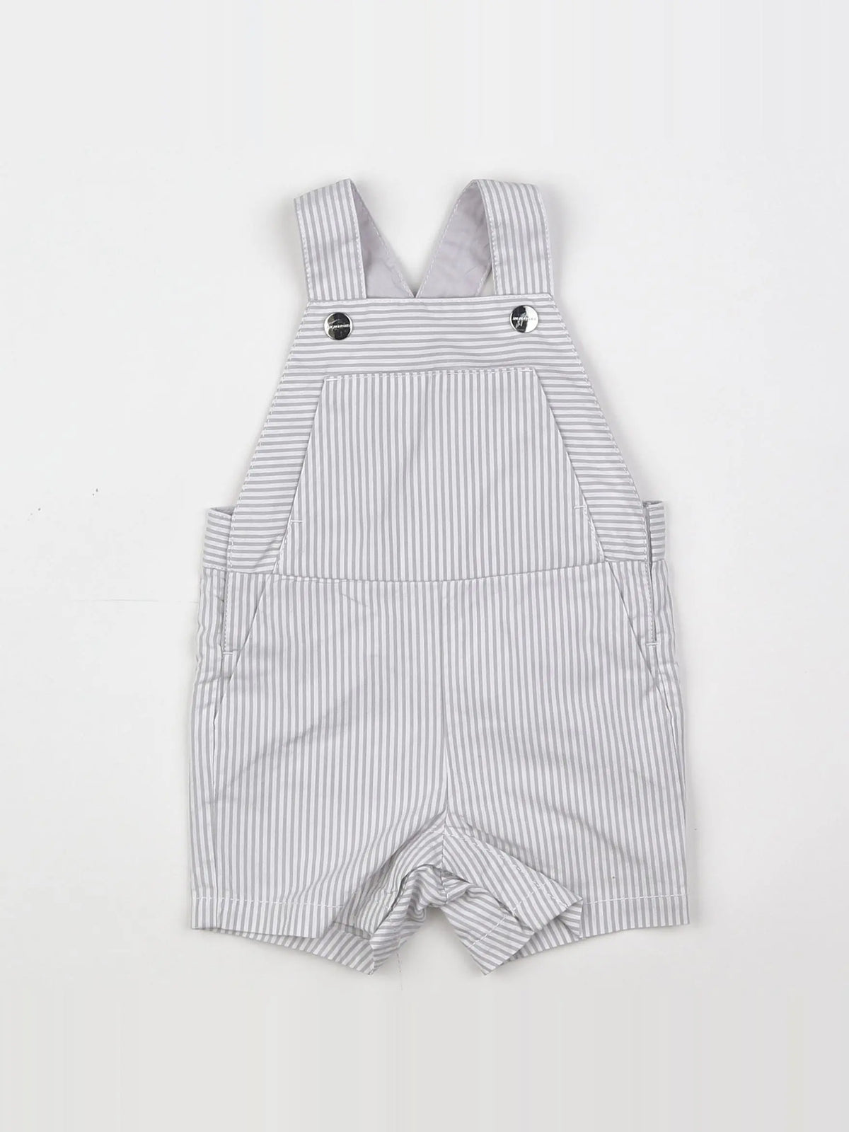 Jacadi - salopette blanc, gris - 6 mois