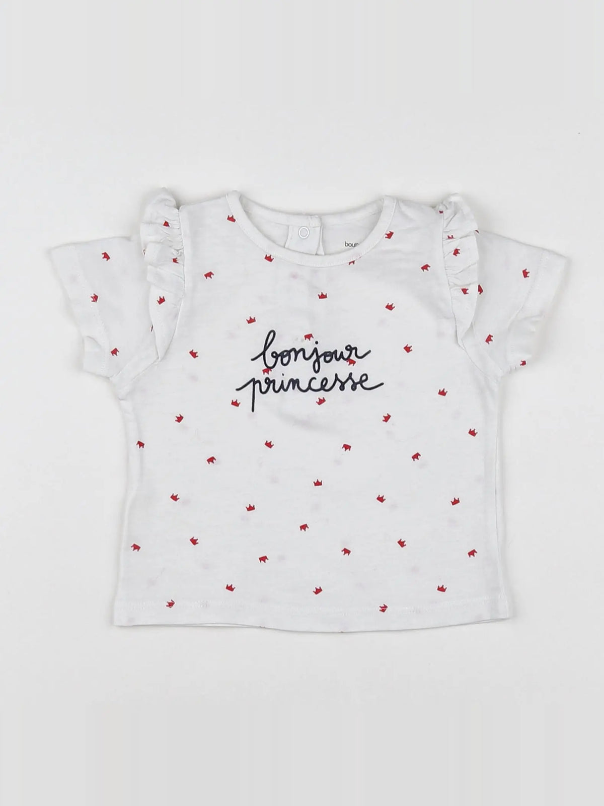 Boutchou - tee-shirt blanc - 9 mois