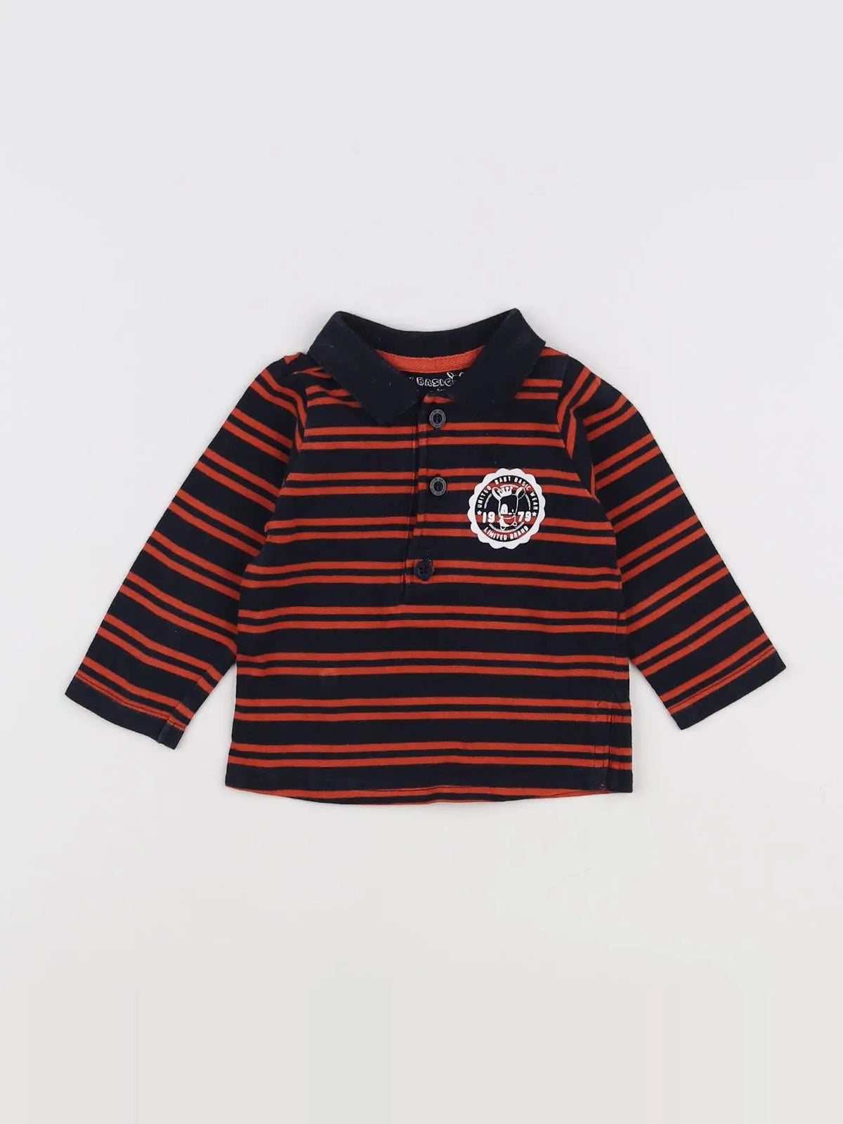 Tape à l'oeil - polo orange - 6 mois