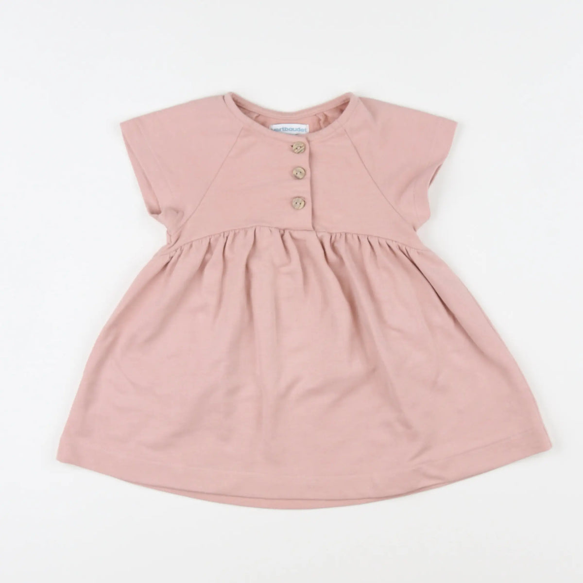 Vertbaudet - robe rose - 12 mois