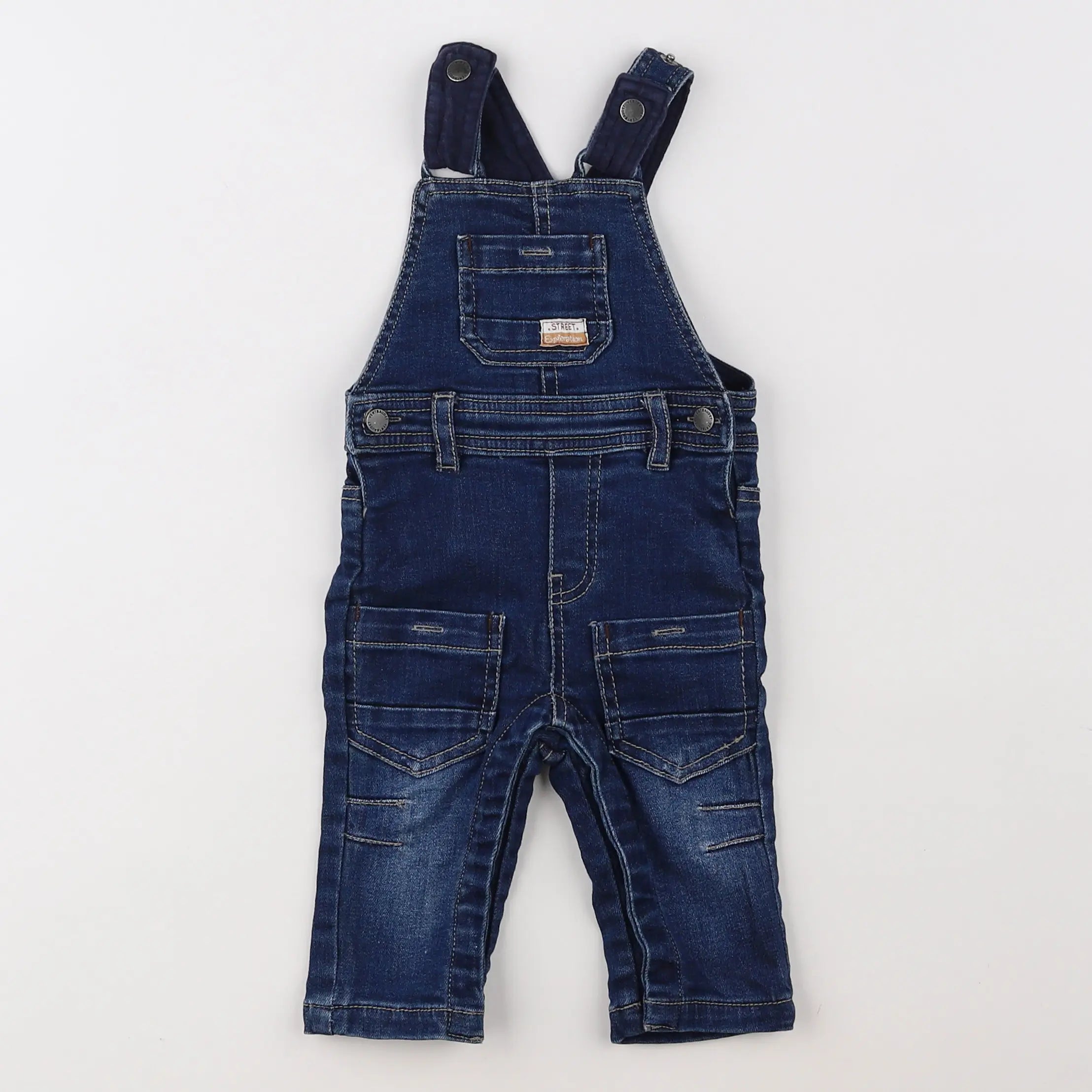 Vertbaudet - salopette bleu - 3 mois