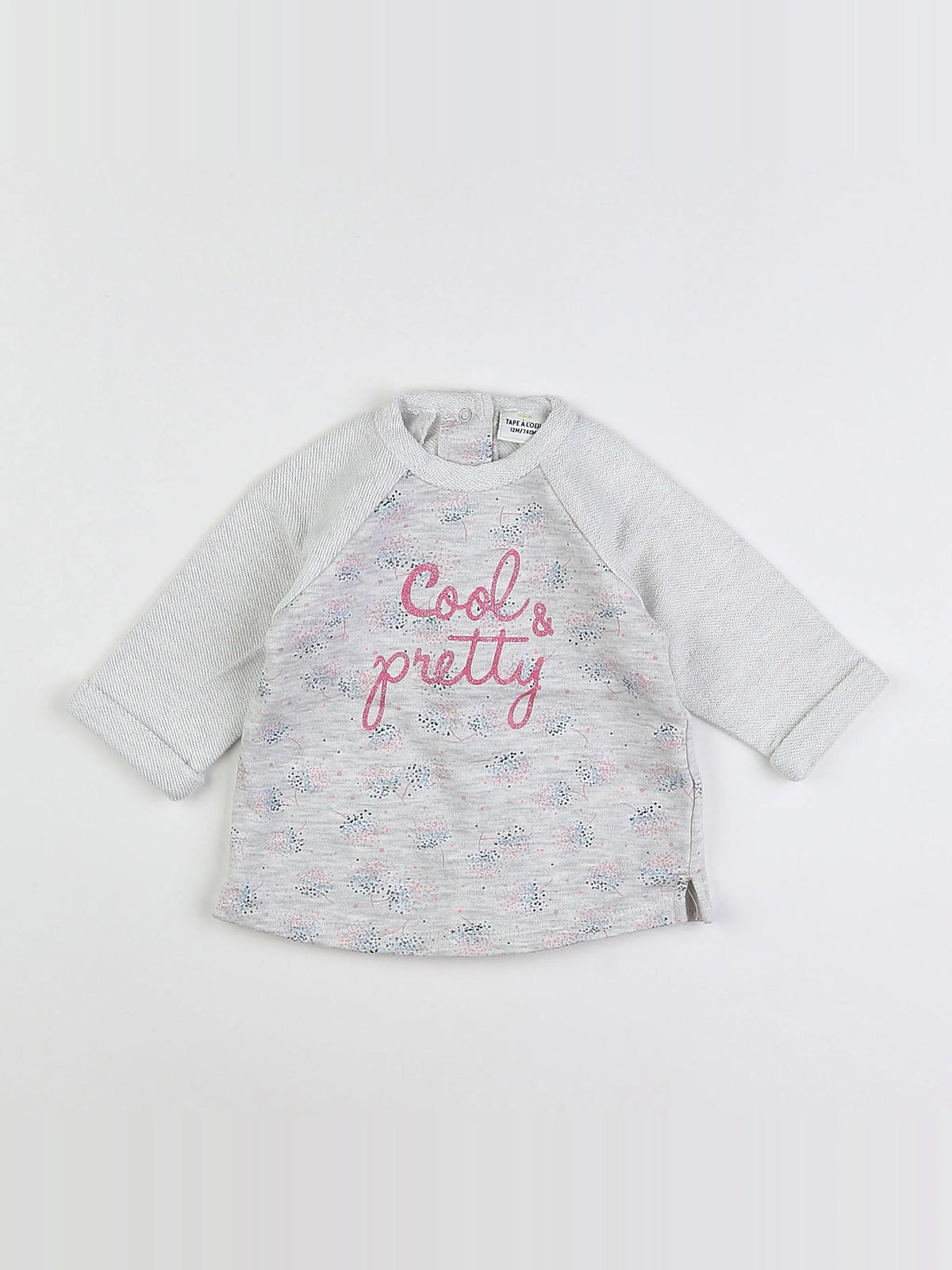 Tape à l'oeil - sweat gris - 12 mois