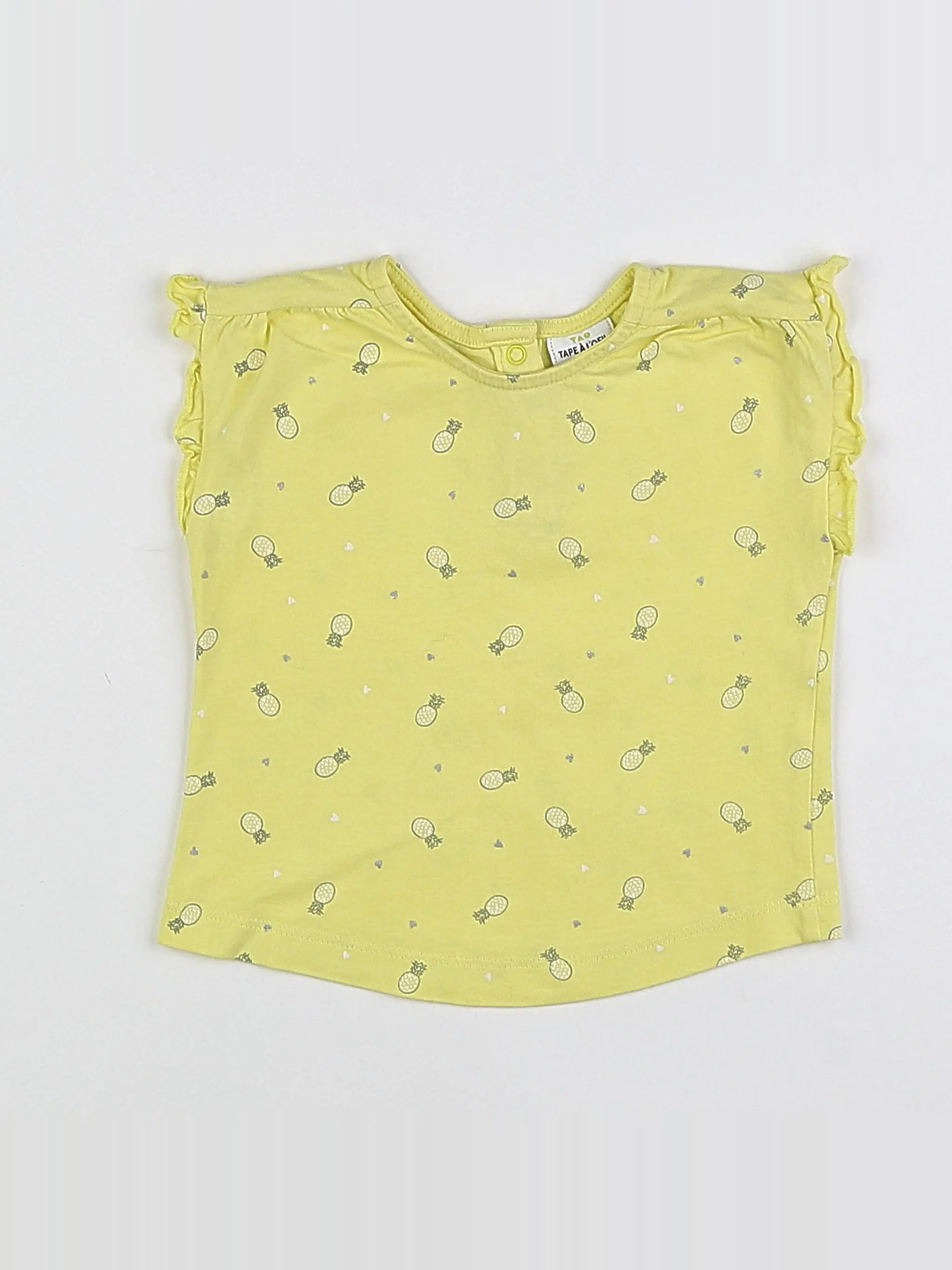 Tape à l'oeil - tee-shirt jaune - 12 mois