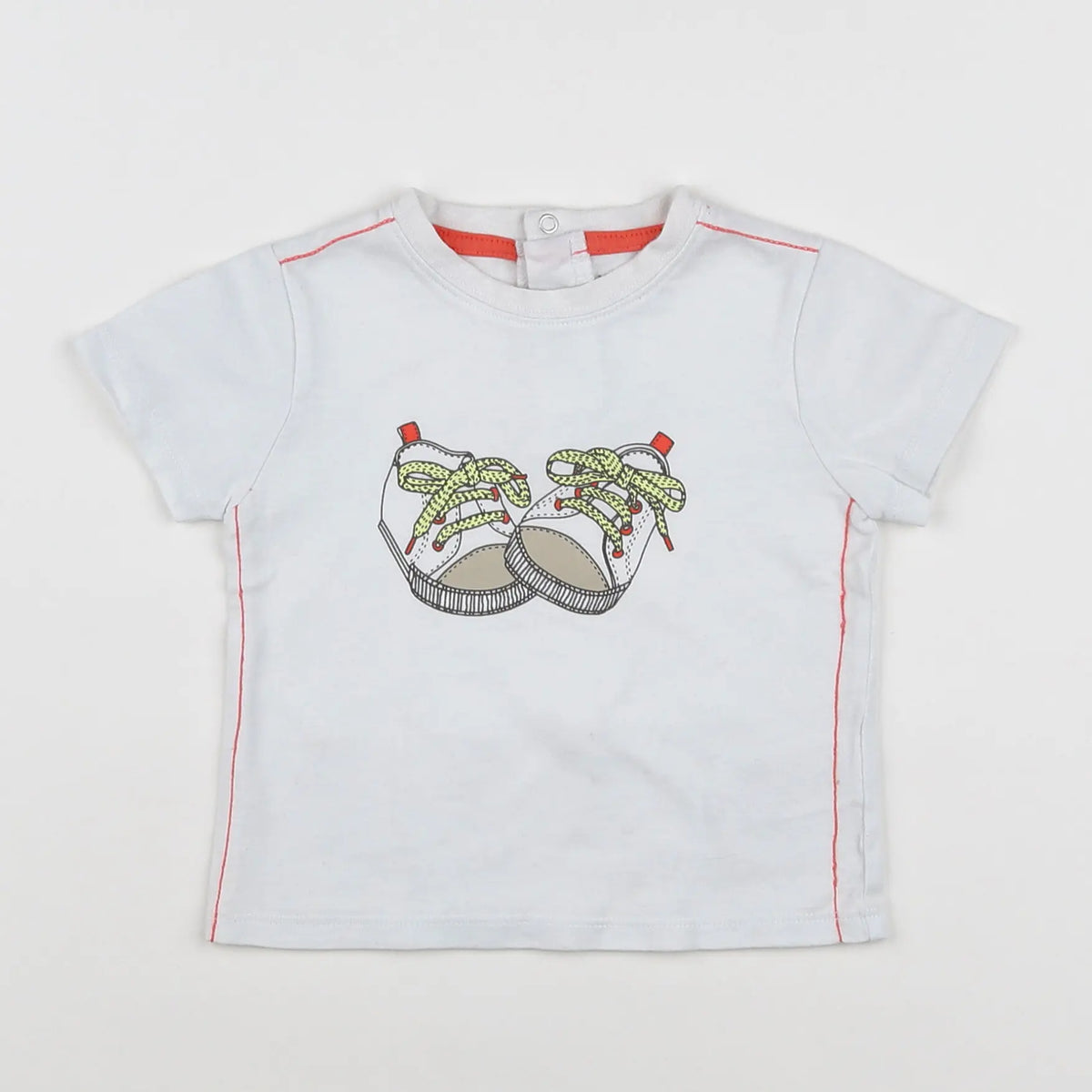 Vertbaudet - tee-shirt blanc - 12 mois