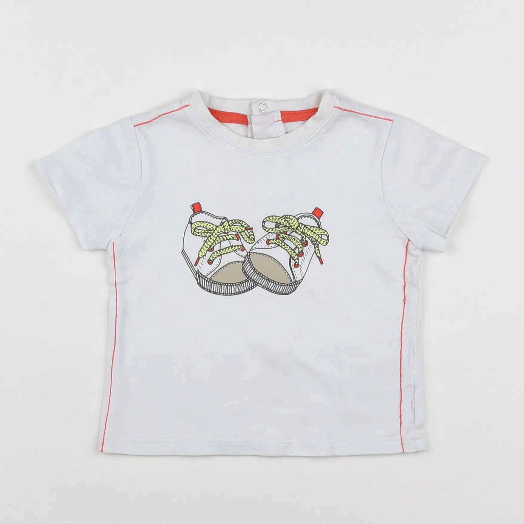 Vertbaudet - tee-shirt blanc - 12 mois