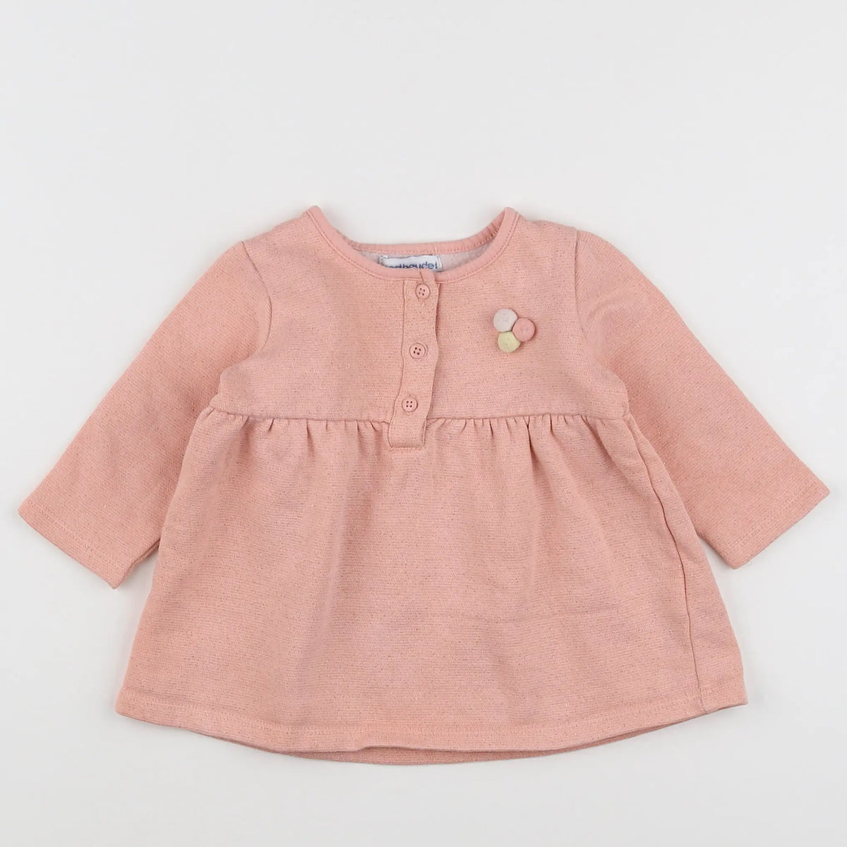 Vertbaudet - robe rose - 9 mois