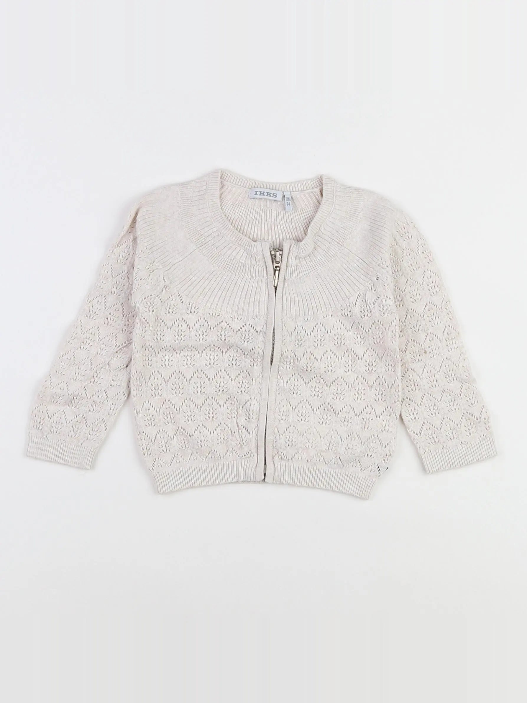 IKKS - gilet beige - 12 mois