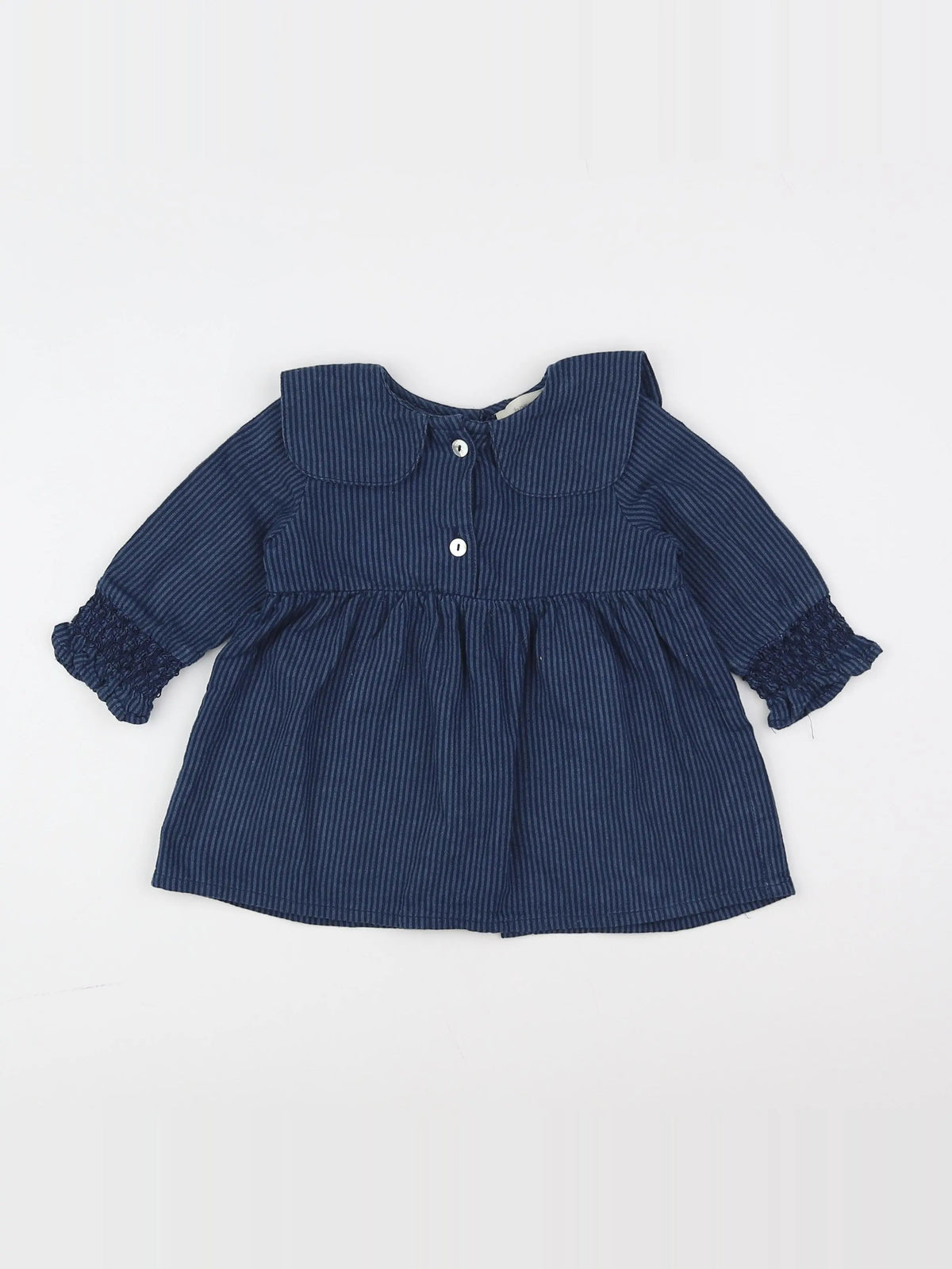 Bonnet à Pompon - robe bleu - 9 mois