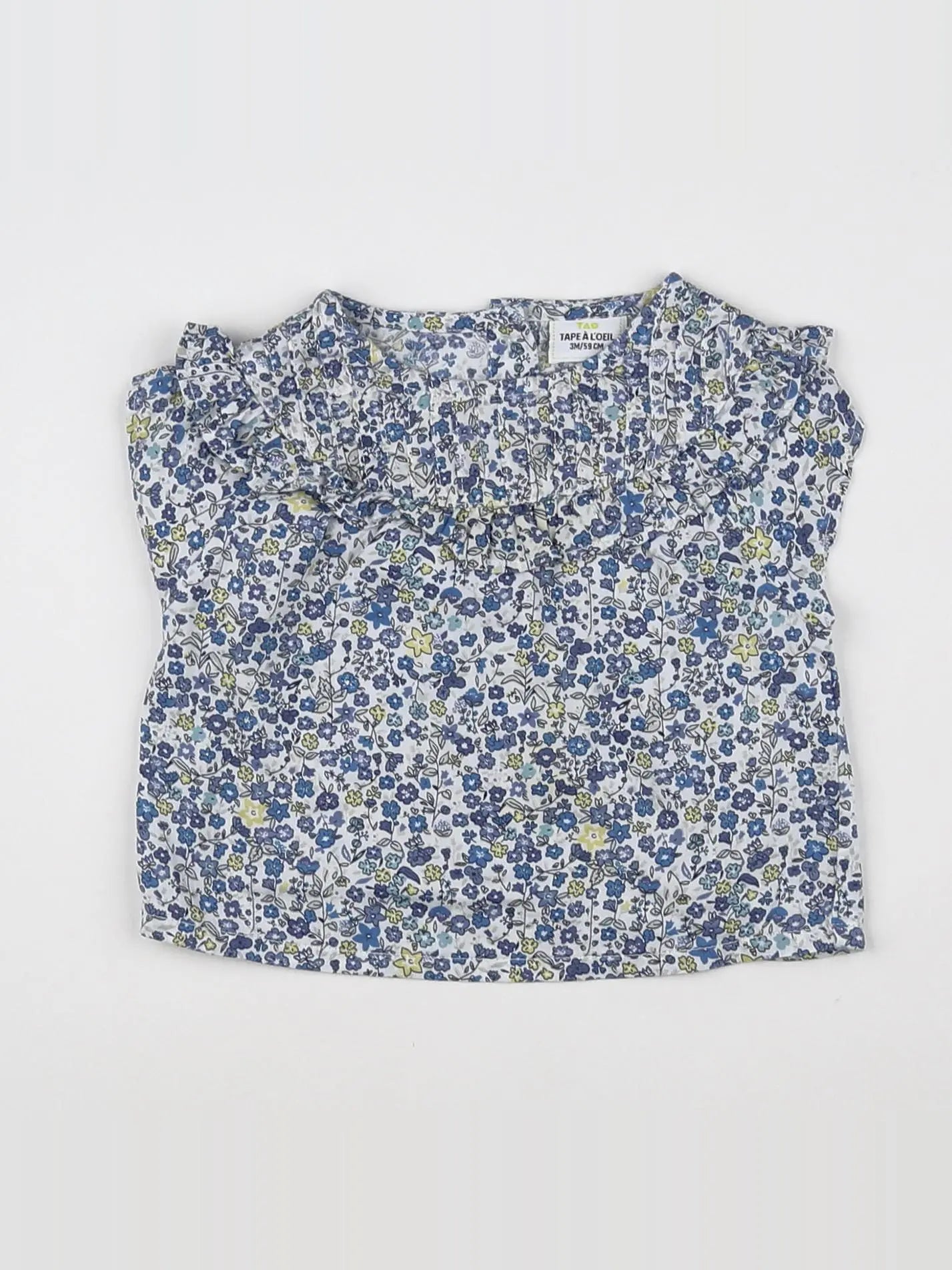 Tape à l'oeil - blouse bleu - 3 mois