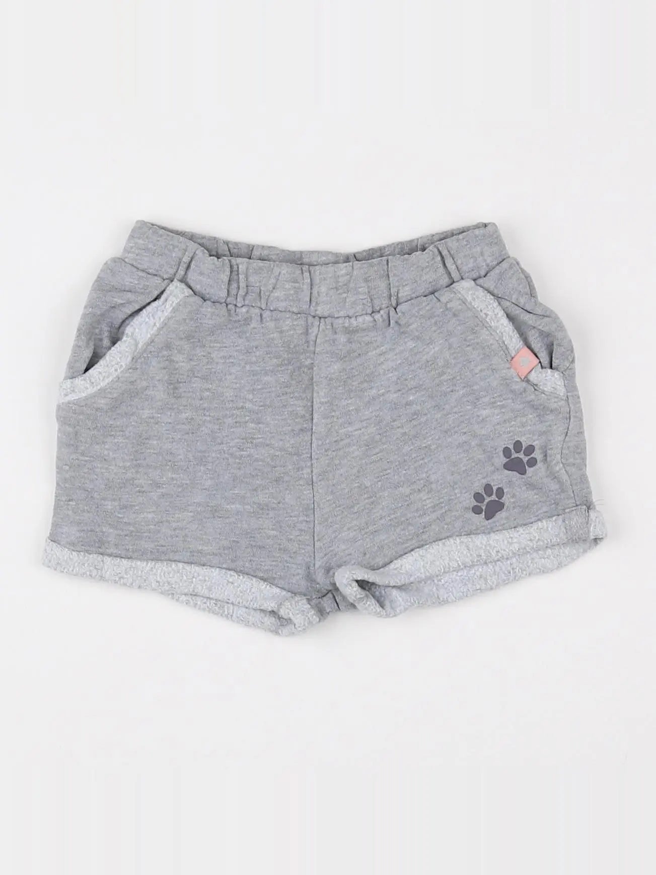 Vertbaudet - short gris - 9 mois