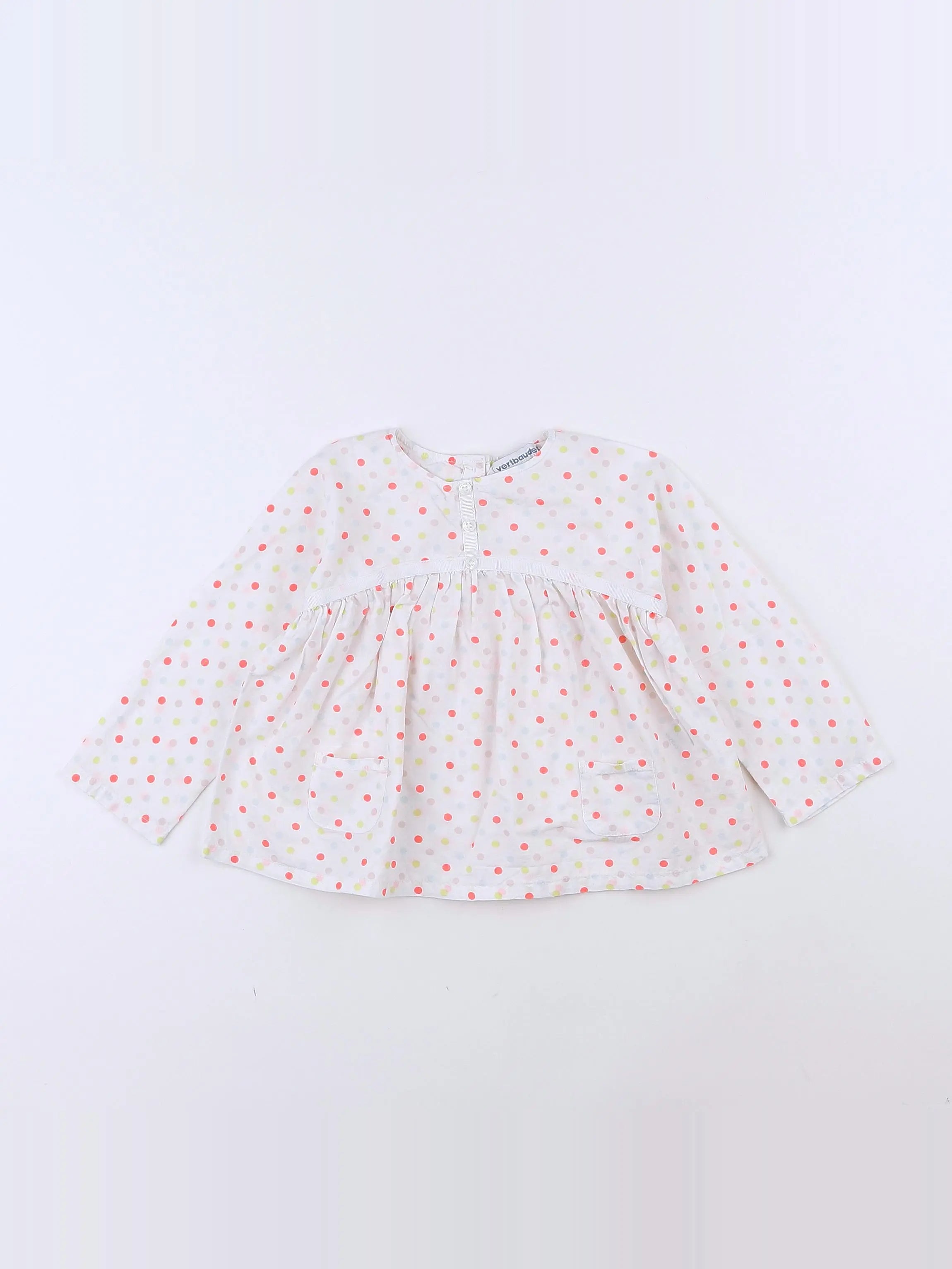 Vertbaudet - blouse blanc - 18 mois