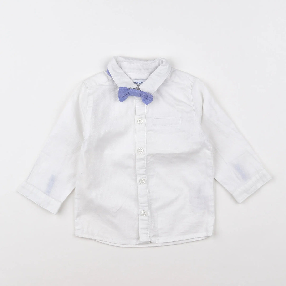 Vertbaudet - chemise blanc - 12 mois