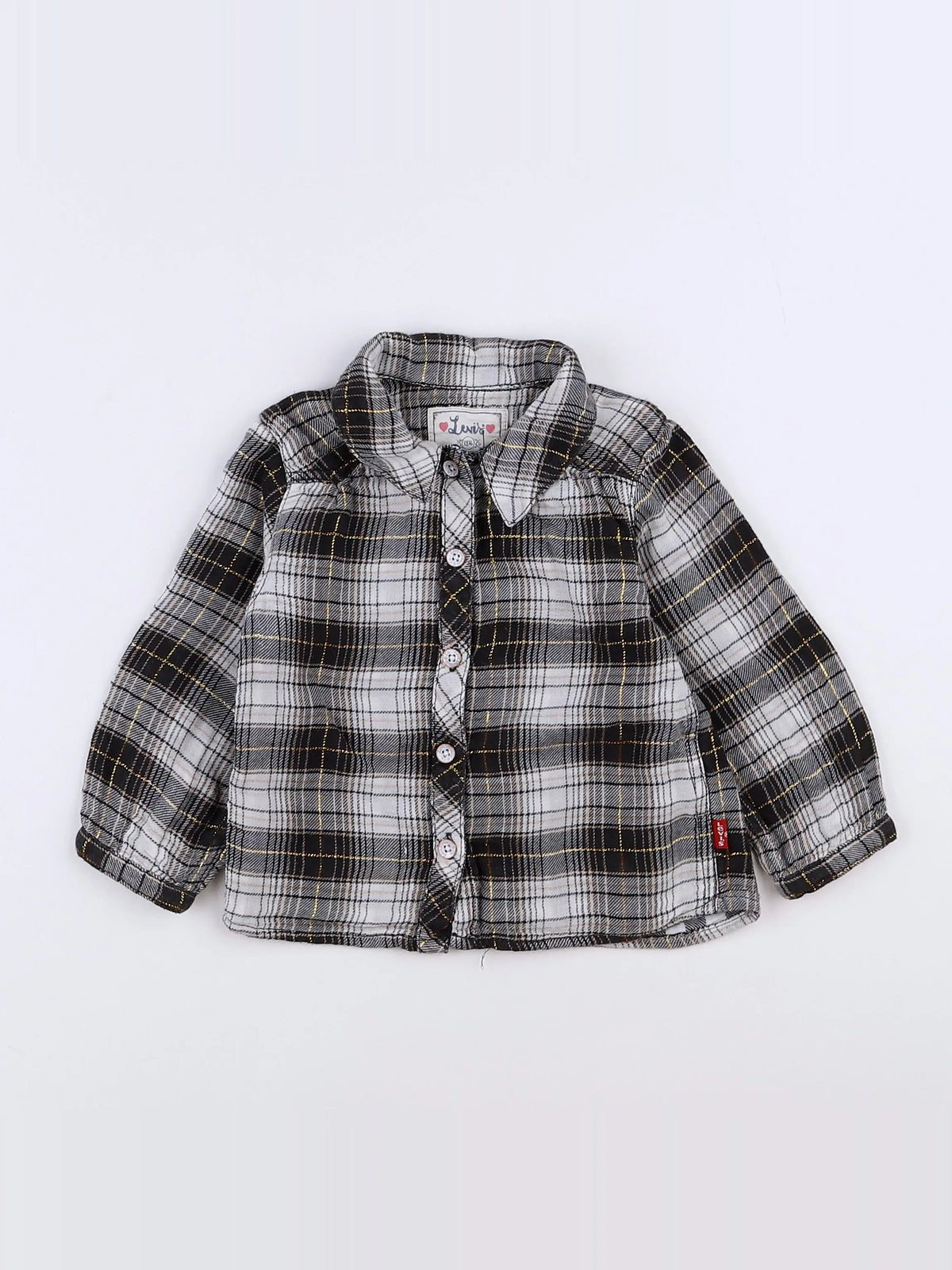 Levi's - chemise beige, gris, or - 18 mois