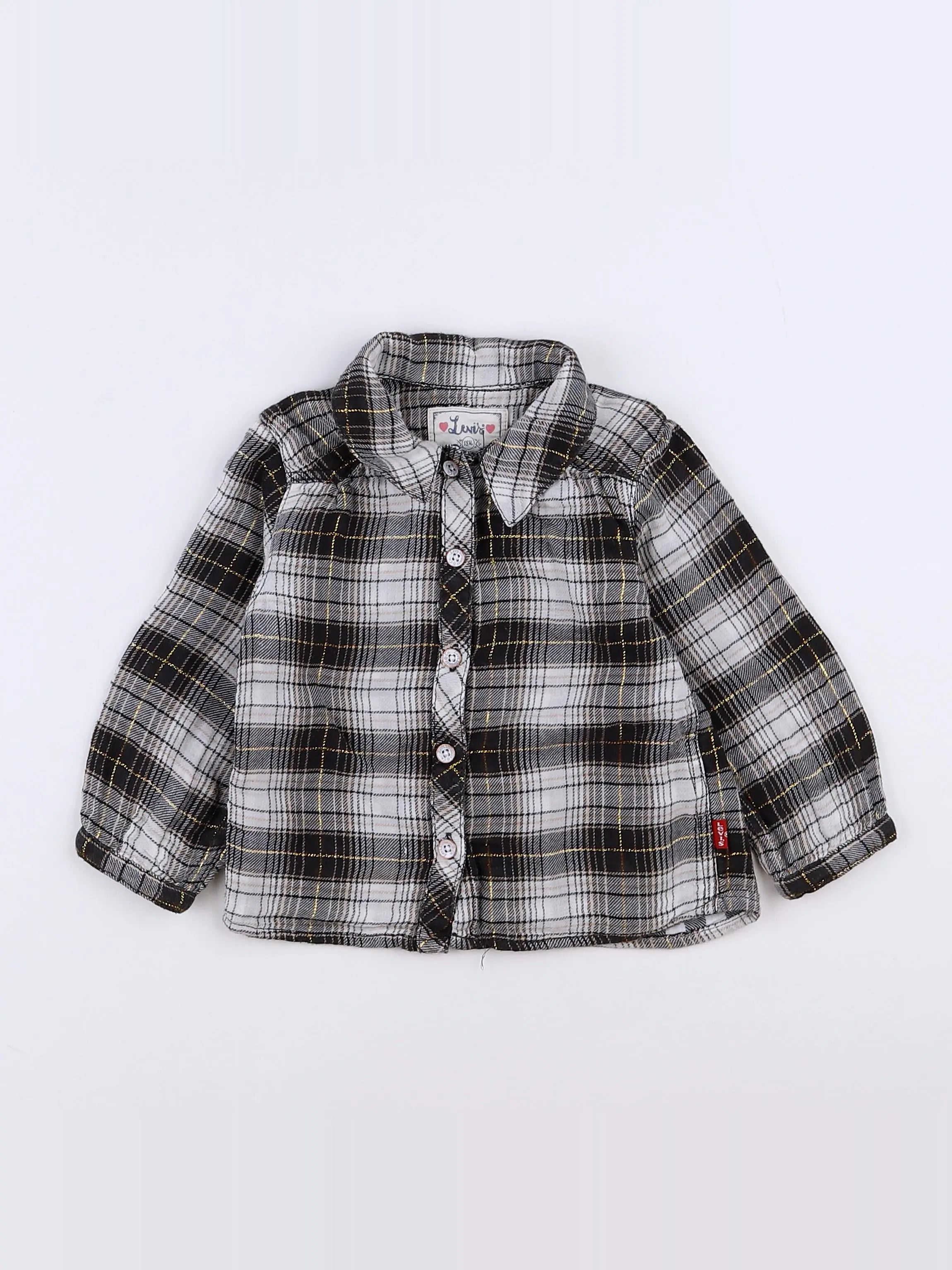 Levi's - chemise beige, gris, or - 18 mois