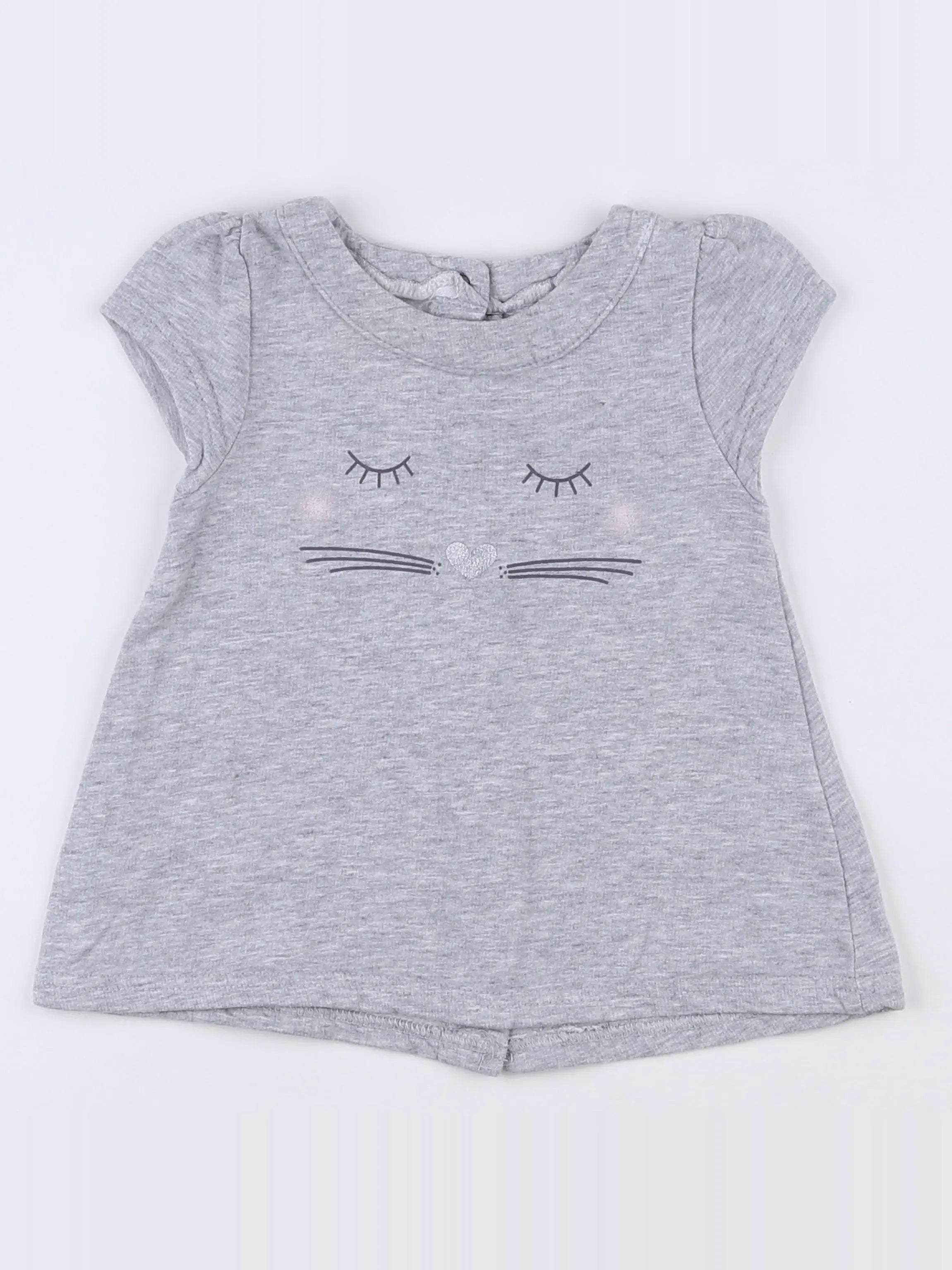 Tape à l'oeil - robe gris - 6 mois