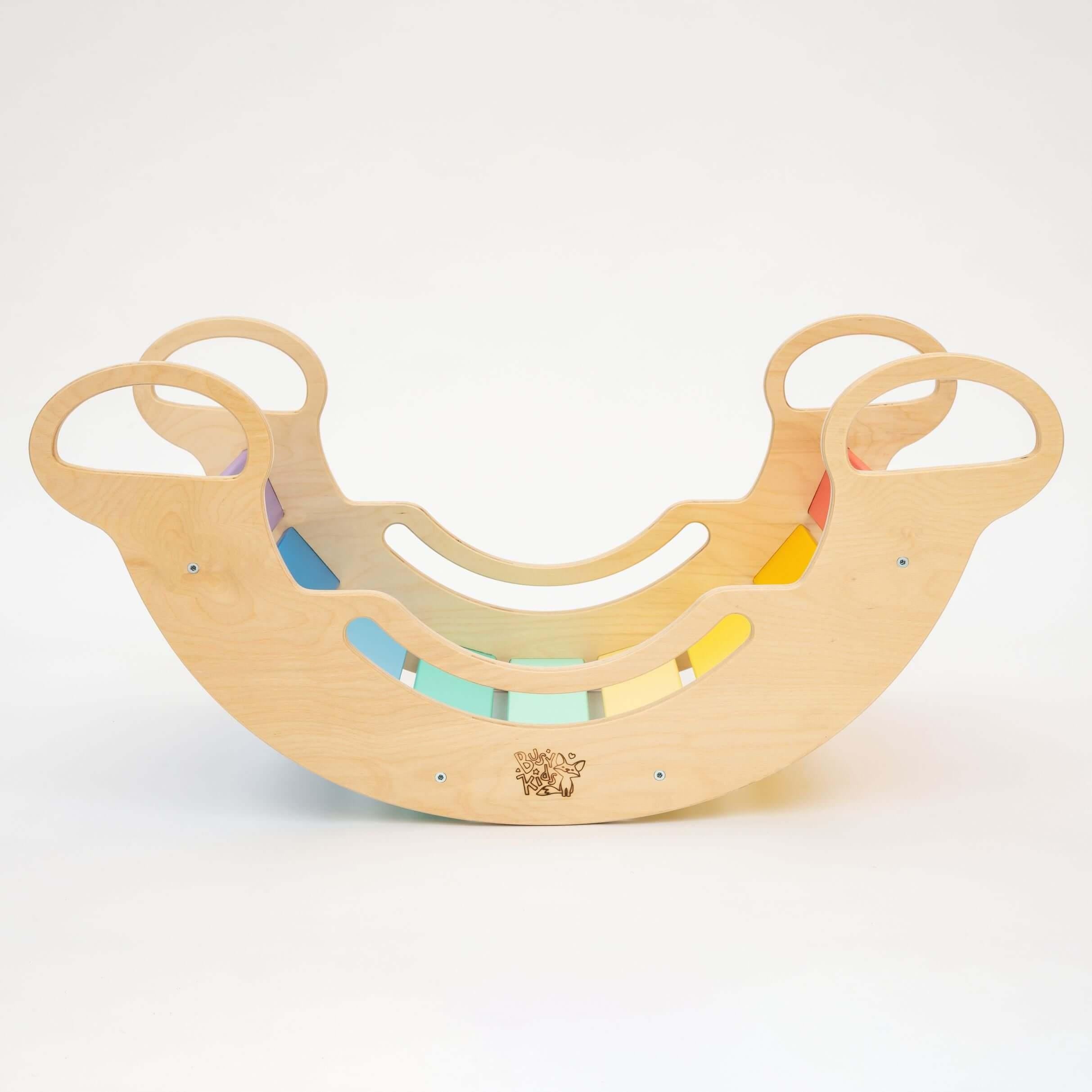 Bascule d’équilibre/Rocker - couleurs arc-en-ciel - Busy-kids.fr