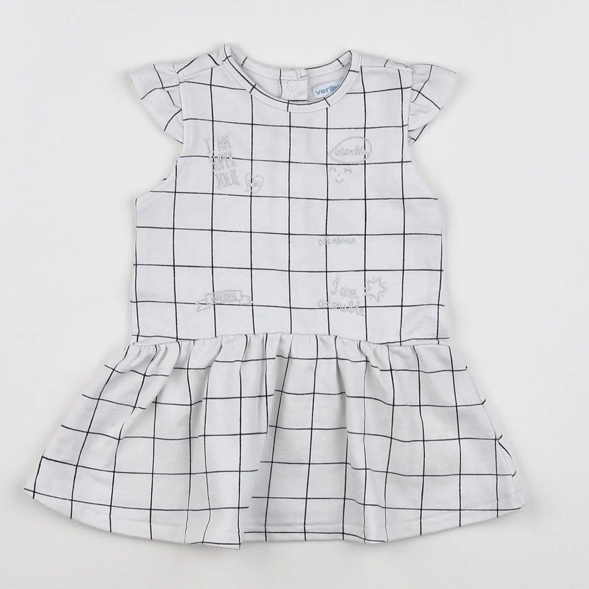 Vertbaudet - robe blanc - 9 mois