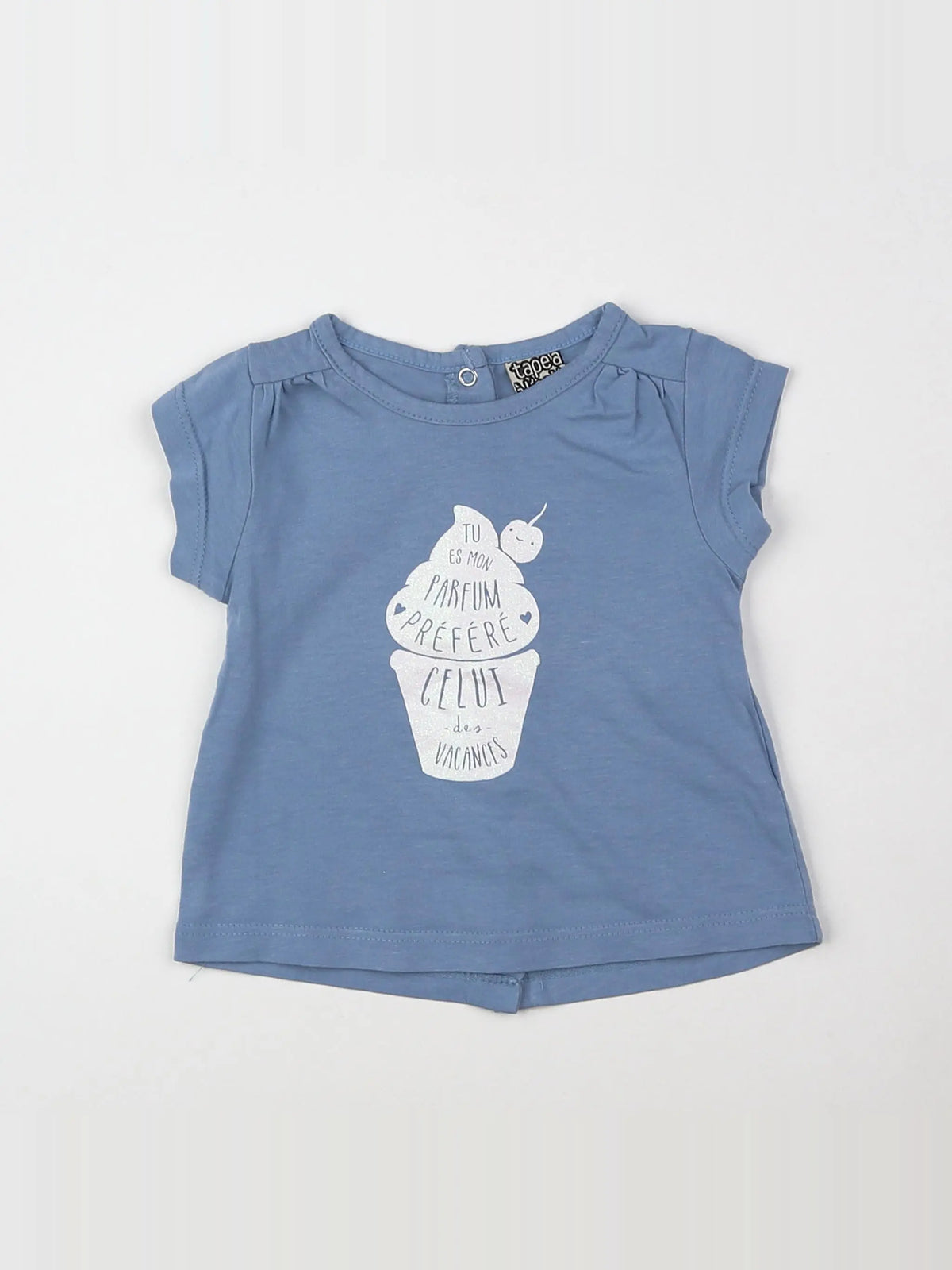 Tape à l'oeil - tee-shirt bleu - 3 mois