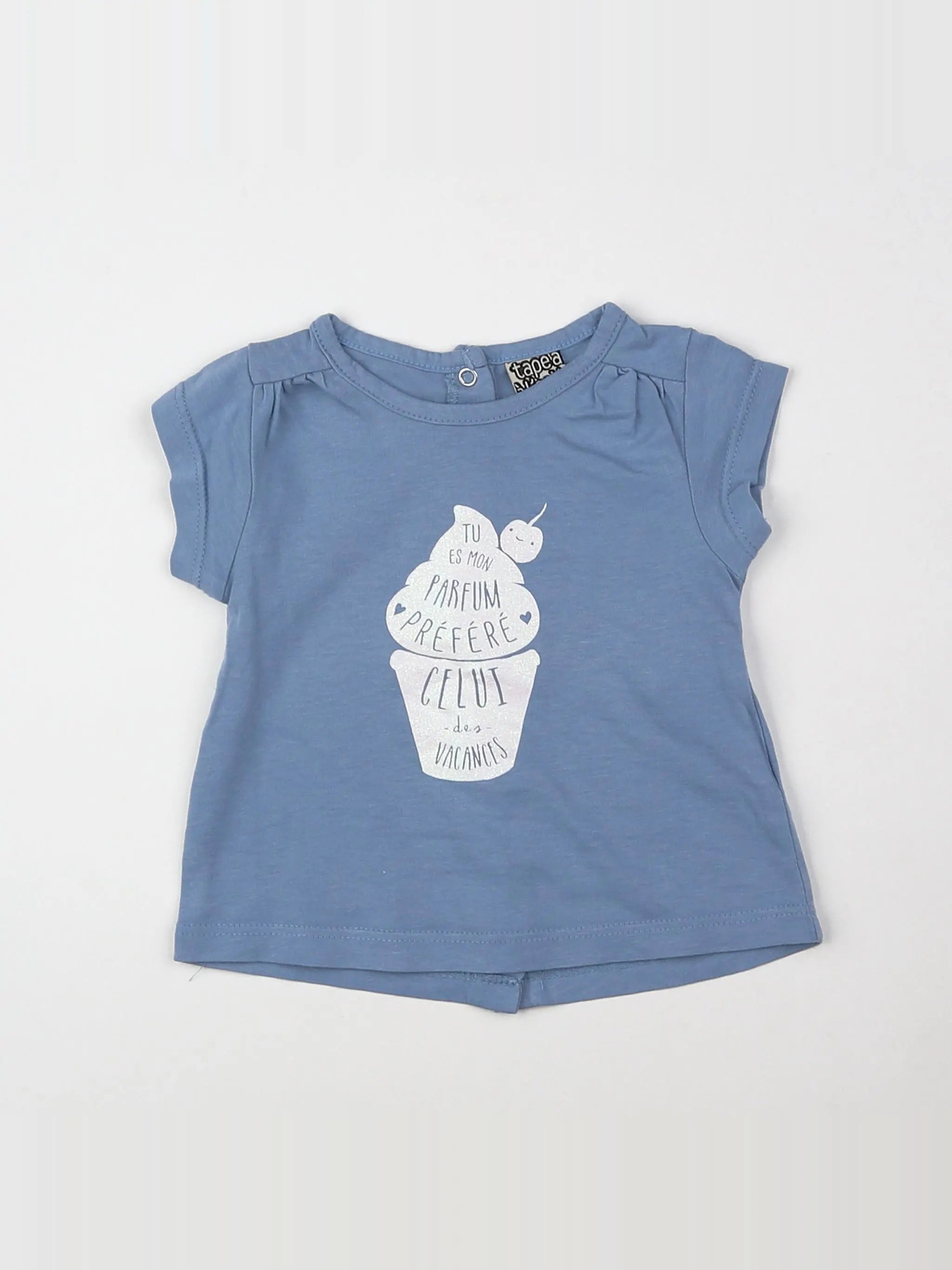 Tape à l'oeil - tee-shirt bleu - 3 mois