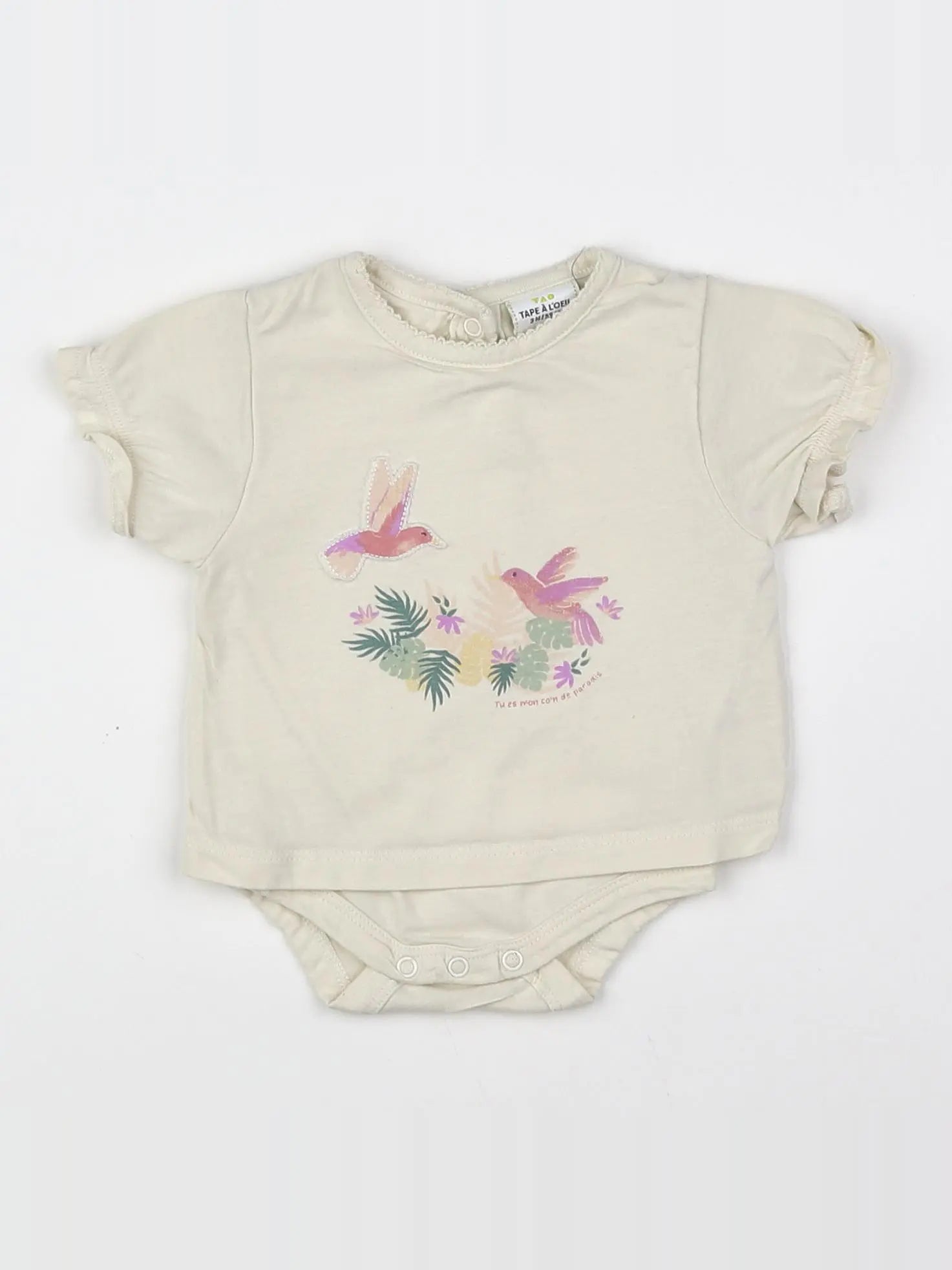 Tape à l'oeil - body tee-shirt multicolore - 3 mois