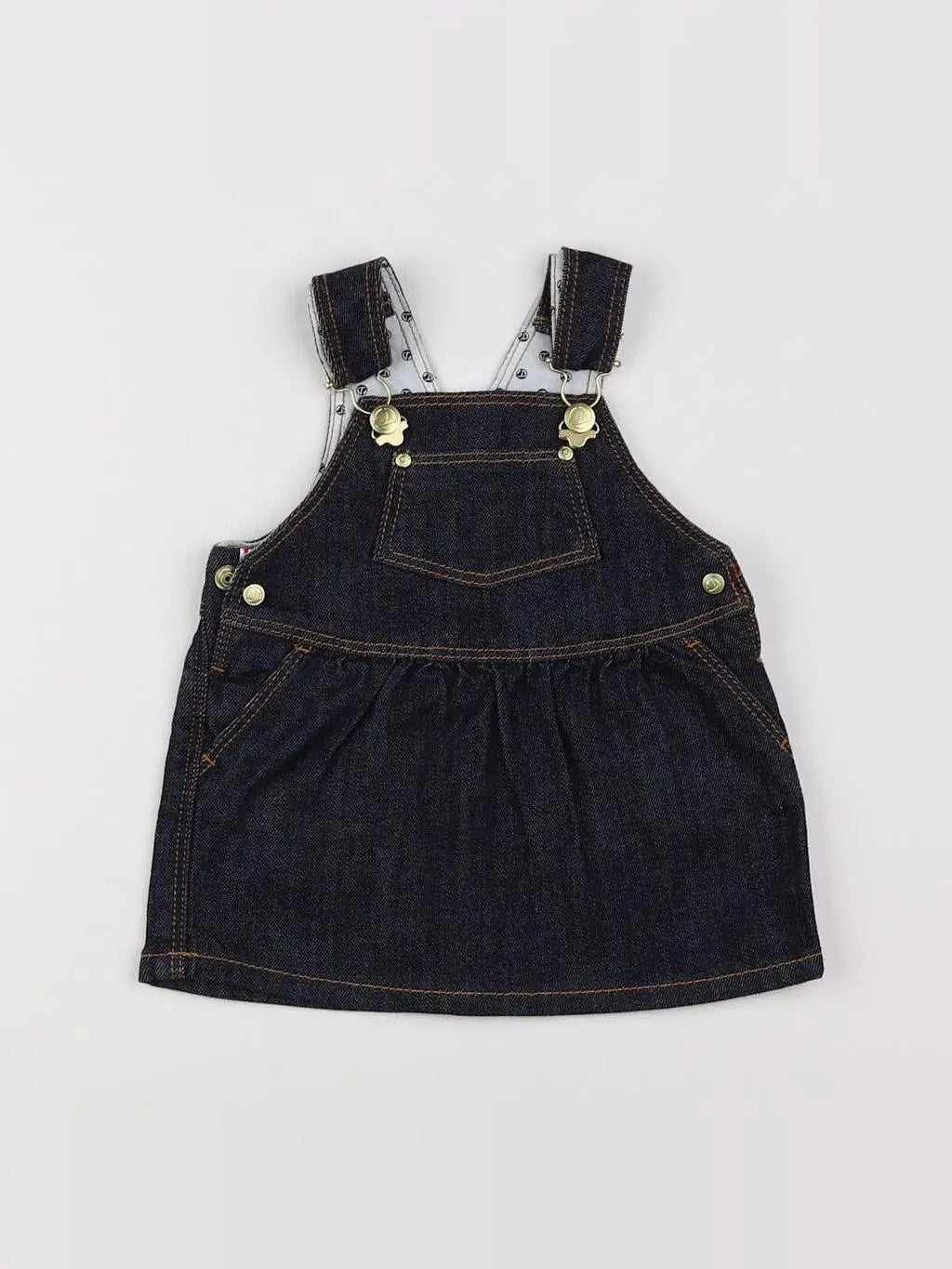Petit Bateau - robe bleu - 3 mois