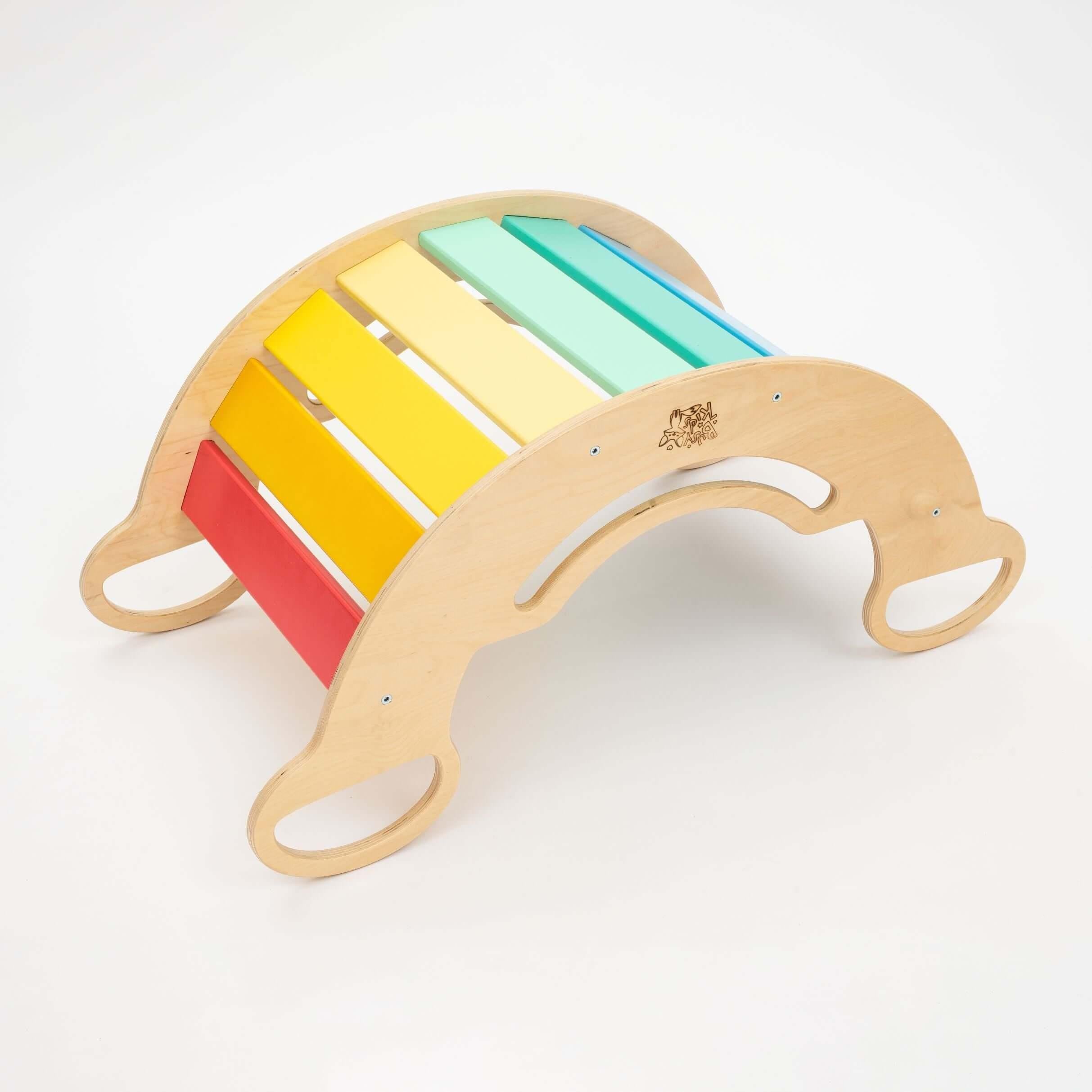 Bascule d’équilibre/Rocker - couleurs arc-en-ciel - Busy-kids.fr