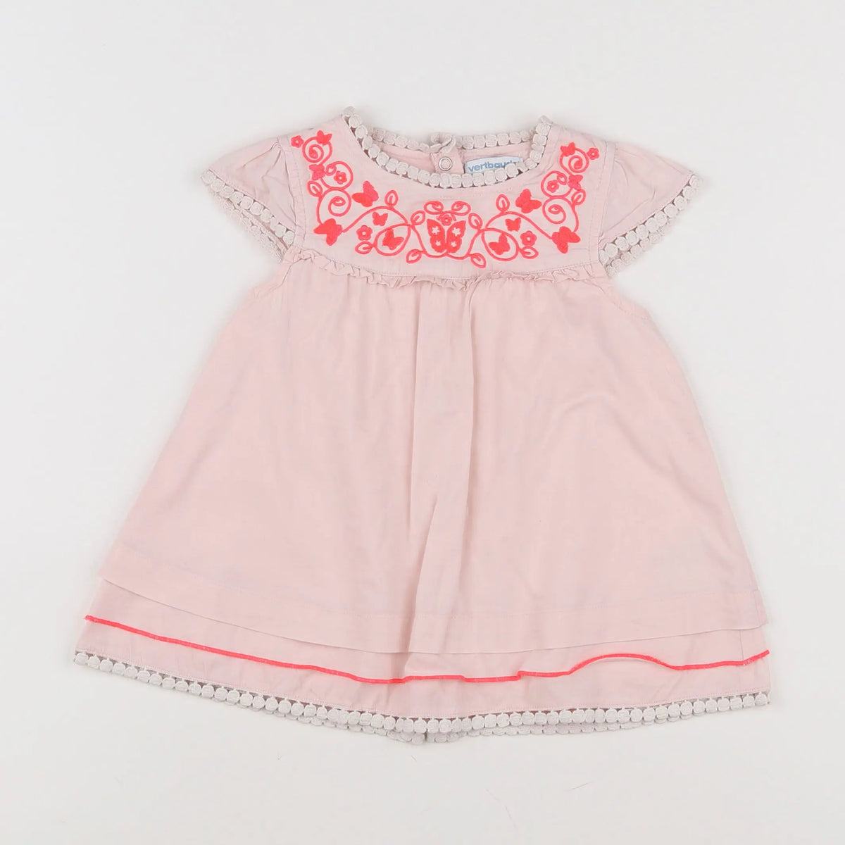 Vertbaudet - robe rose - 2 ans