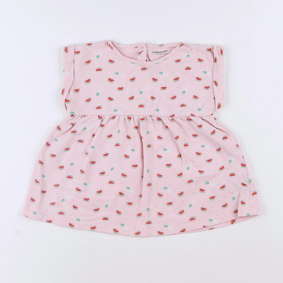 Vertbaudet - robe rose - 12 mois