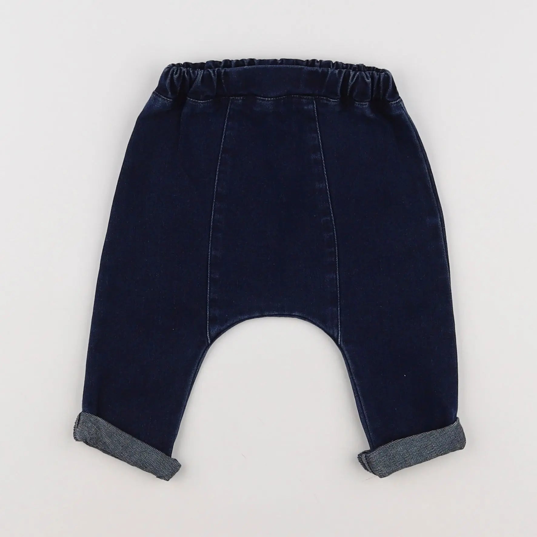 Vertbaudet - pantalon bleu - 6 mois