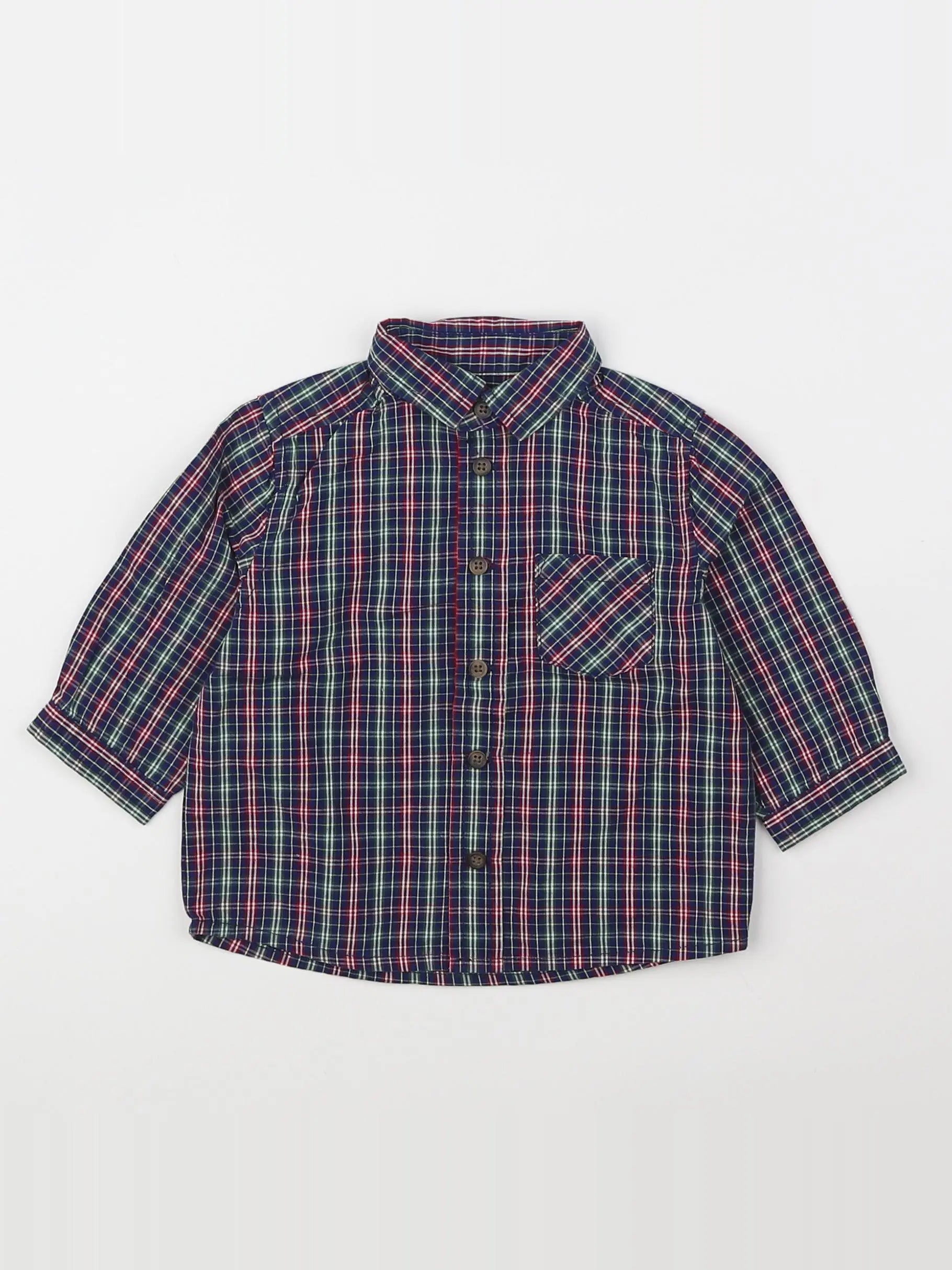 Boutchou - chemise multicolore - 6 mois
