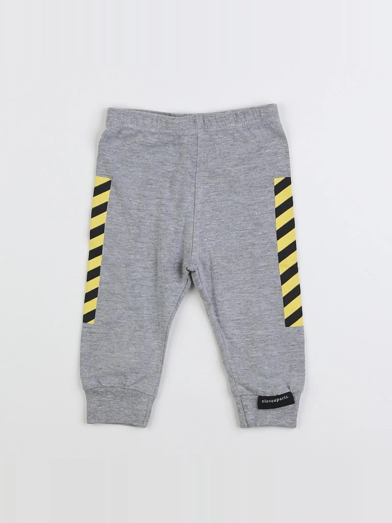 Little Eleven Paris - legging gris, jaune - 6 mois