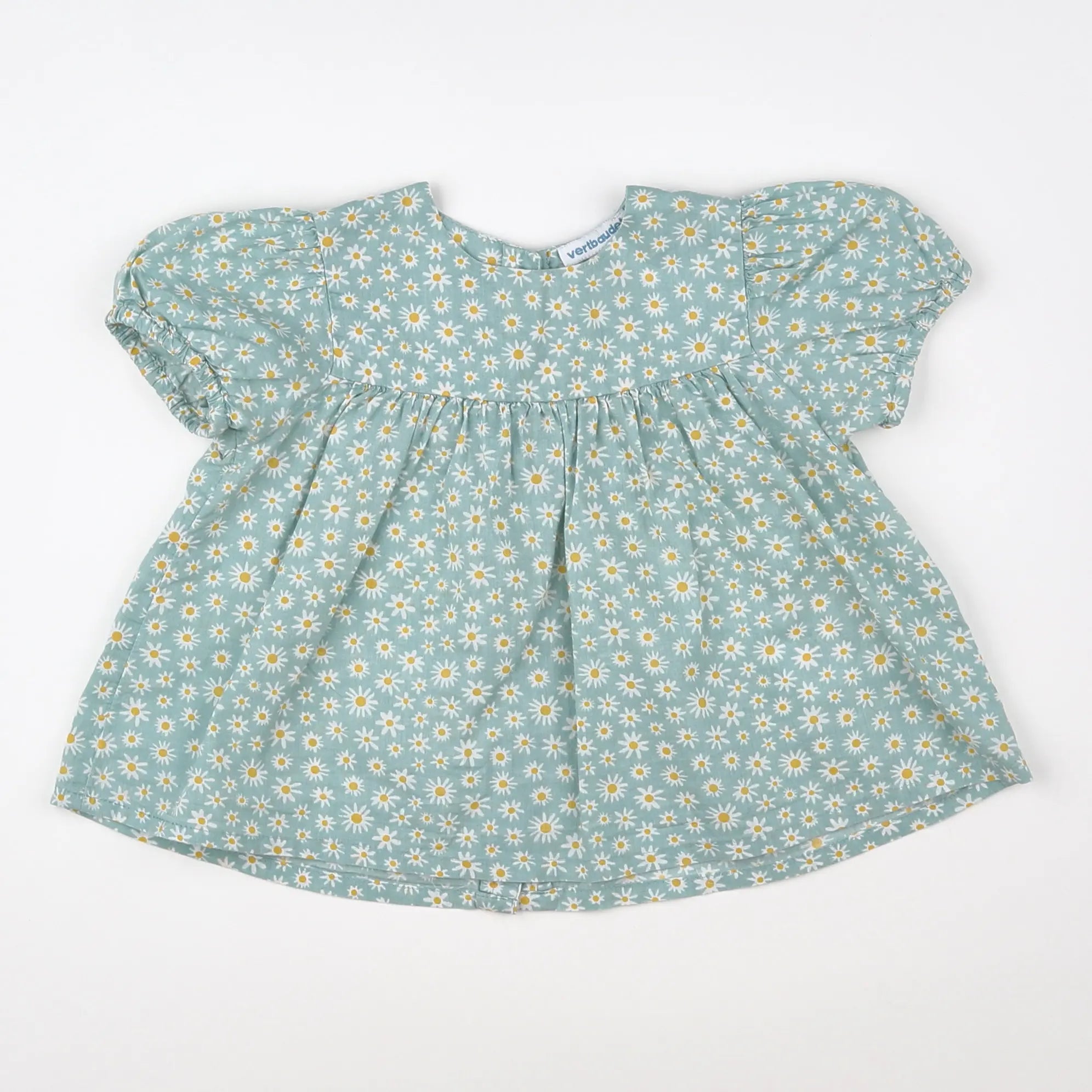 Vertbaudet - robe vert - 12 mois