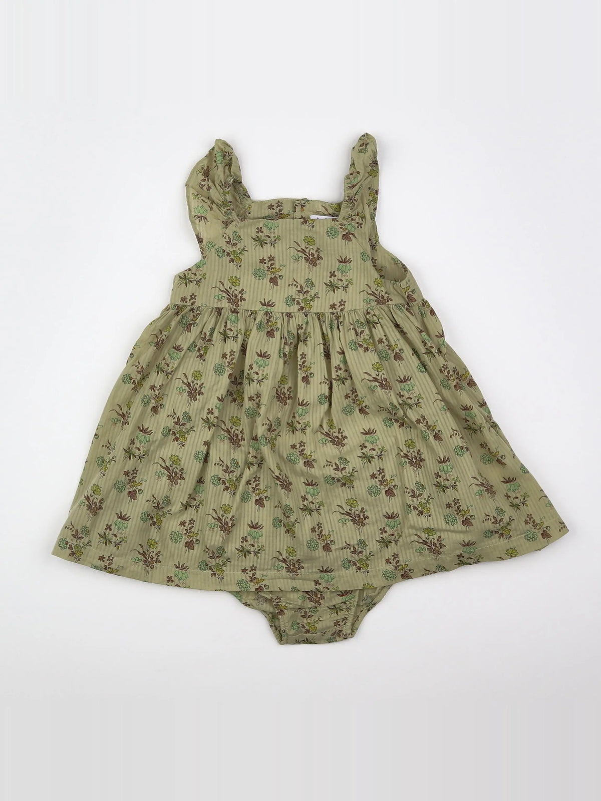 Boutchou - robe vert - 12 mois