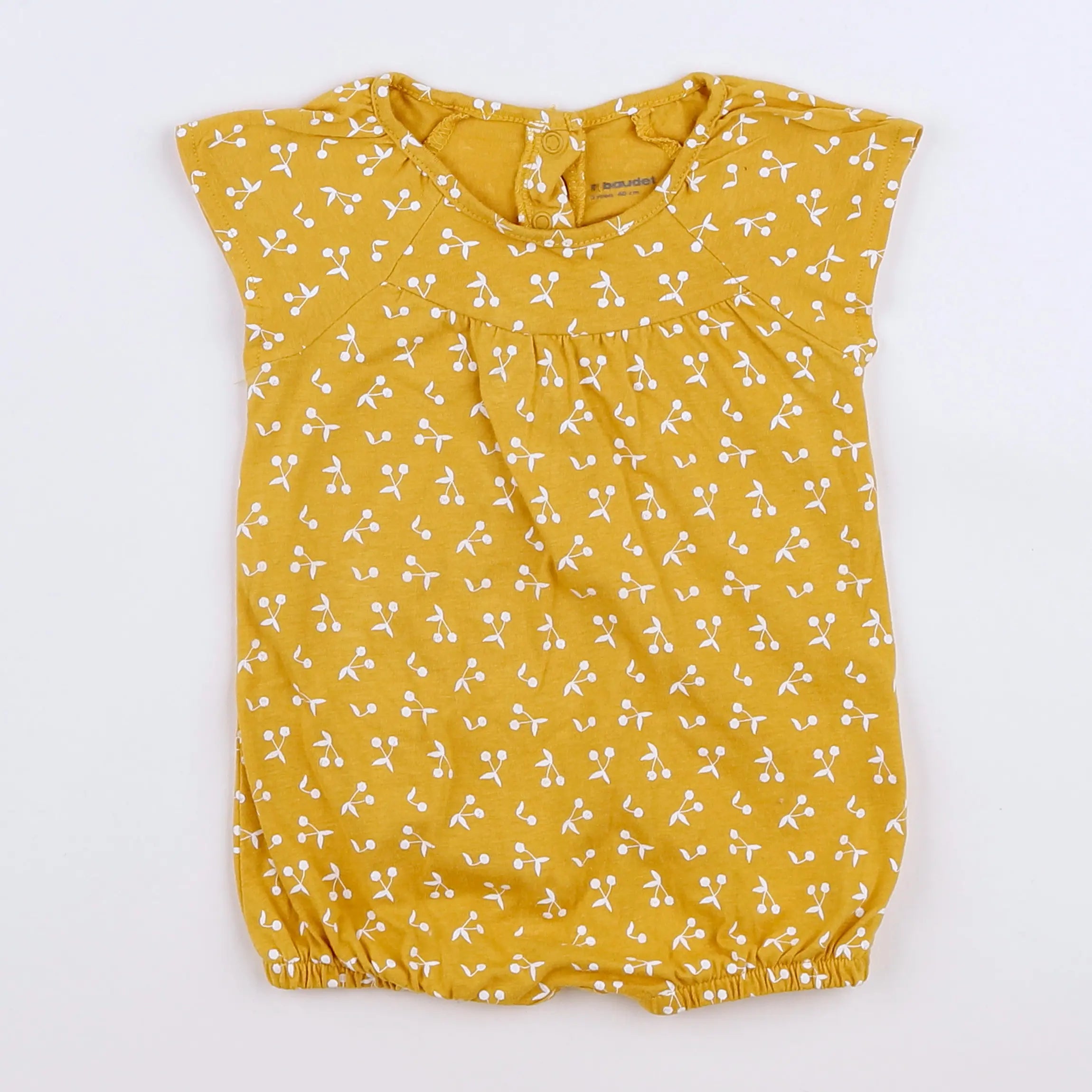 Vertbaudet - combinaison jaune - 3 mois