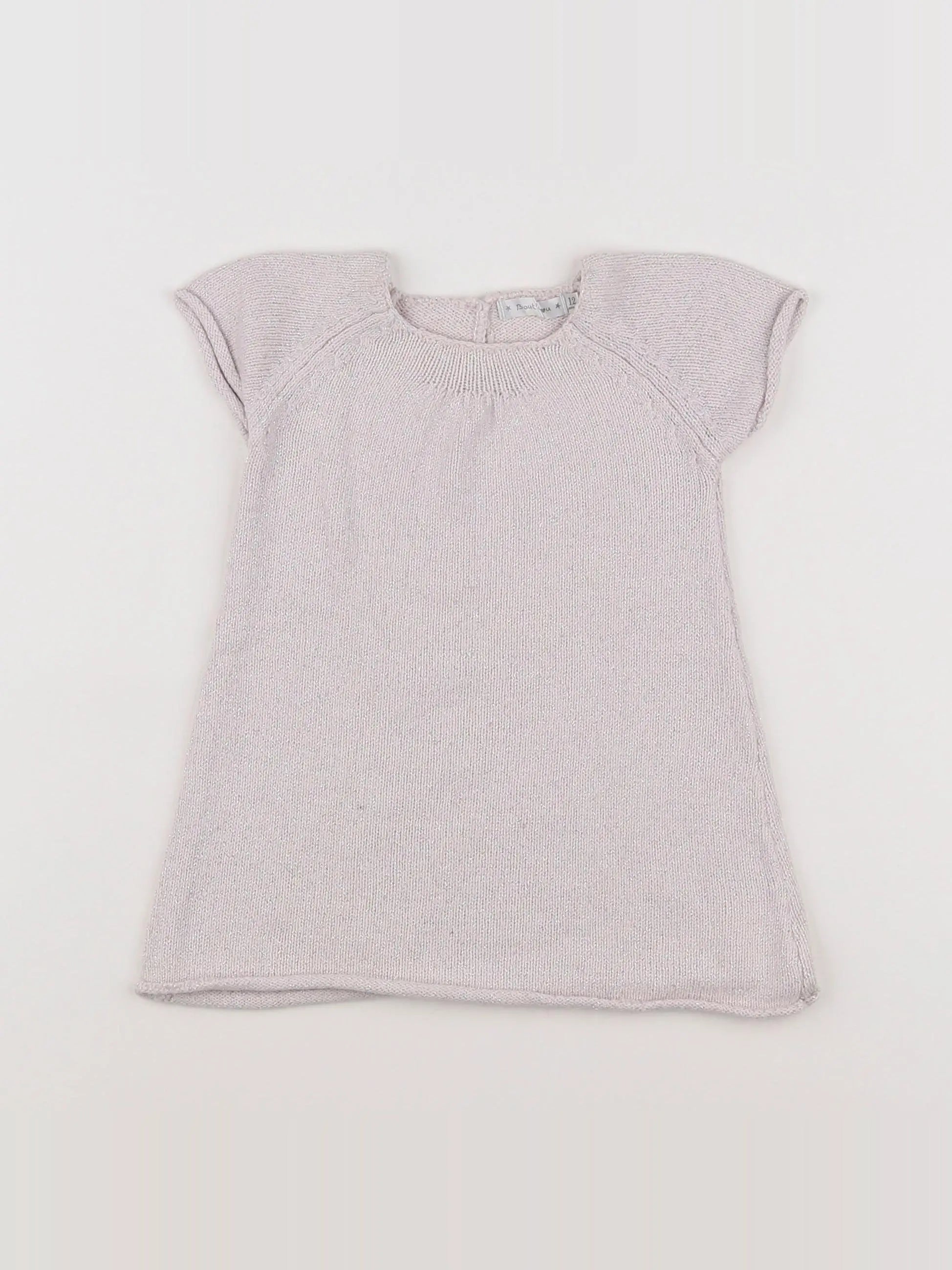 Boutchou - robe or, rose - 12 mois