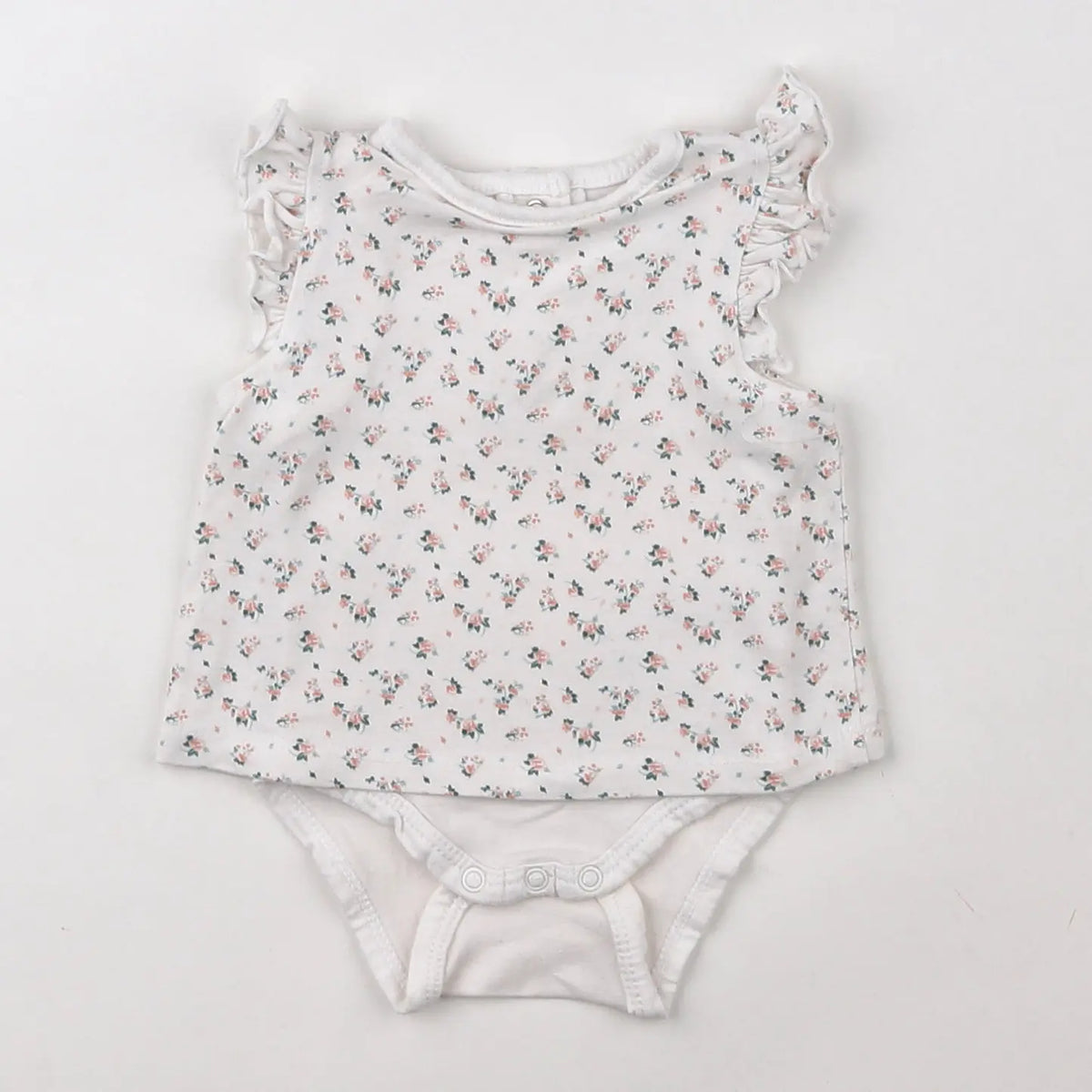 Vertbaudet - body vetement blanc - 1 mois