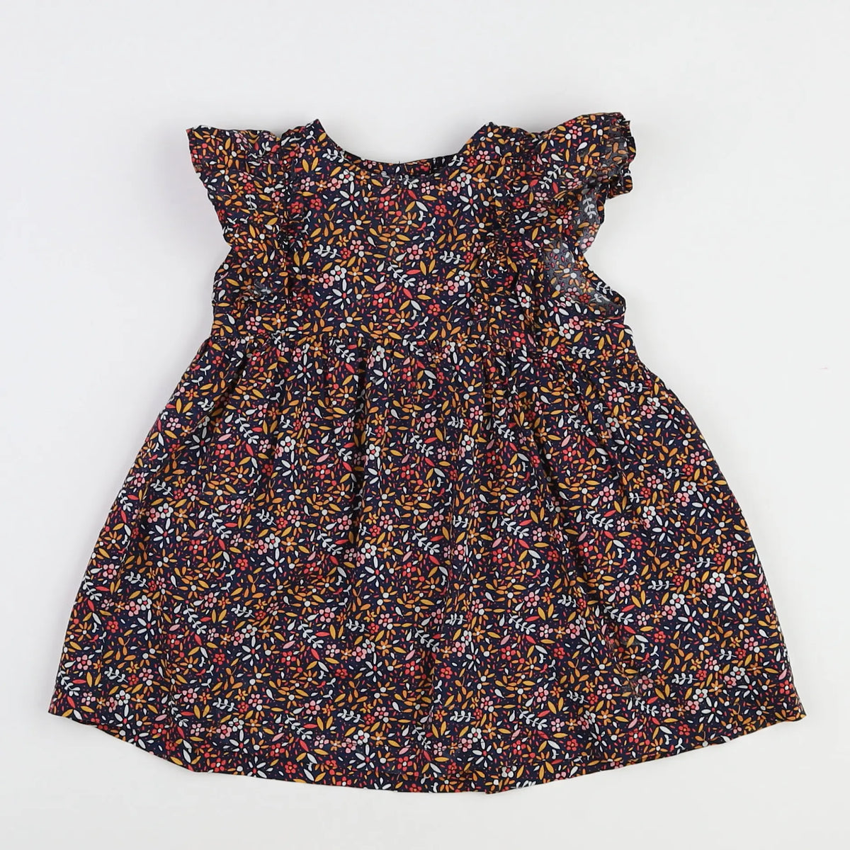 Vertbaudet - robe multicolore - 12 mois