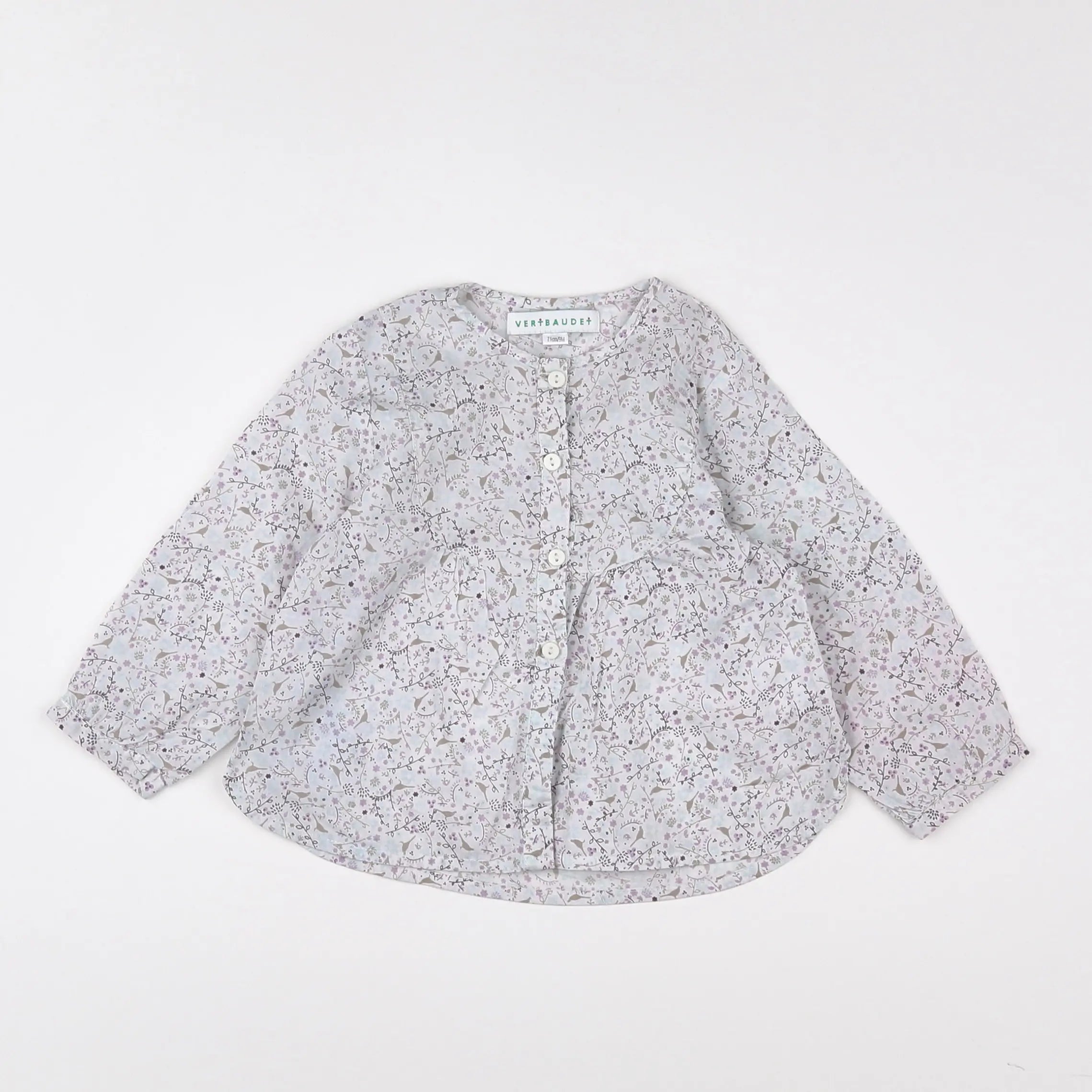 Vertbaudet - blouse gris - 9 mois