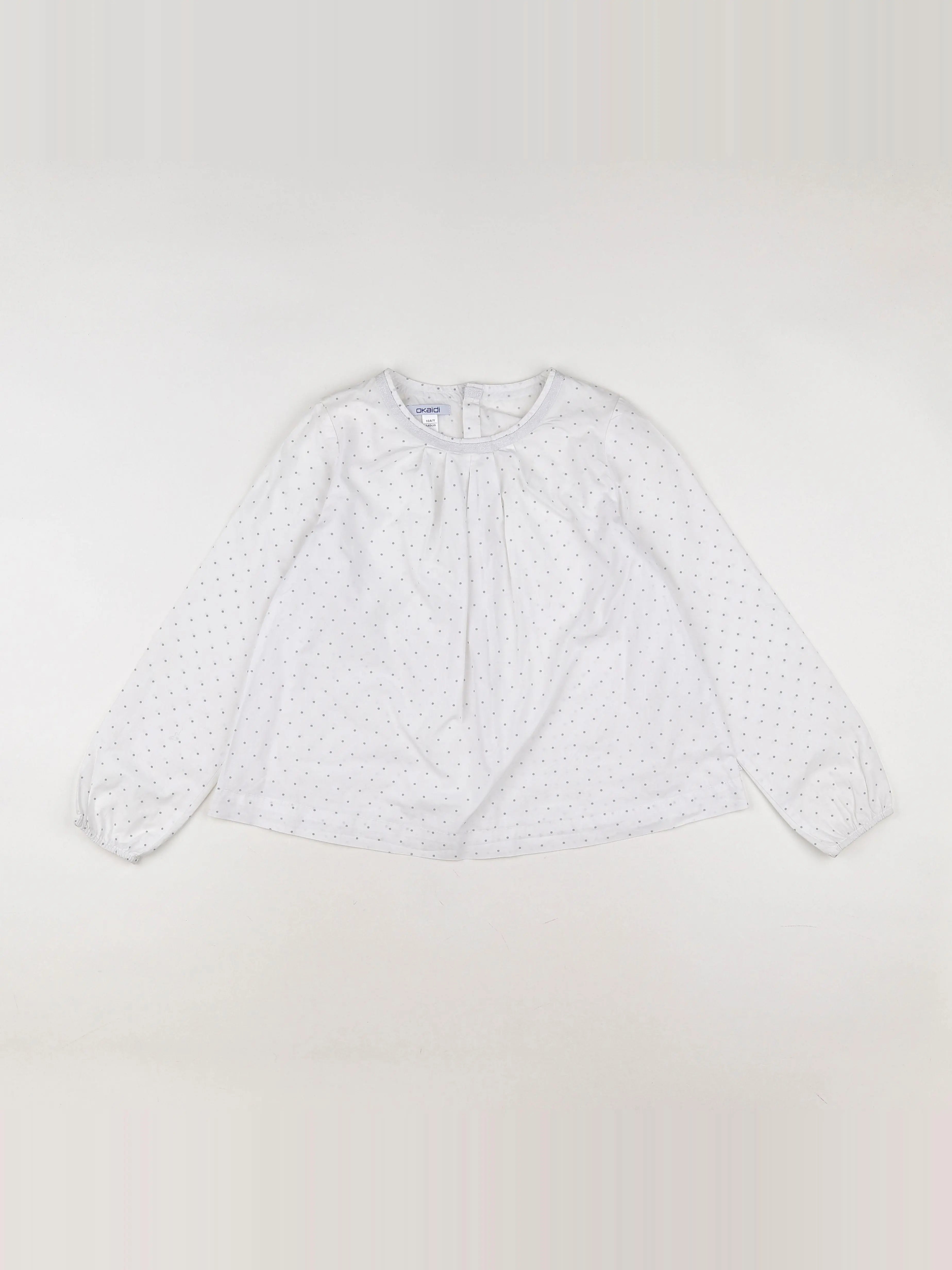 Okaidi - blouse blanc - 10 ans