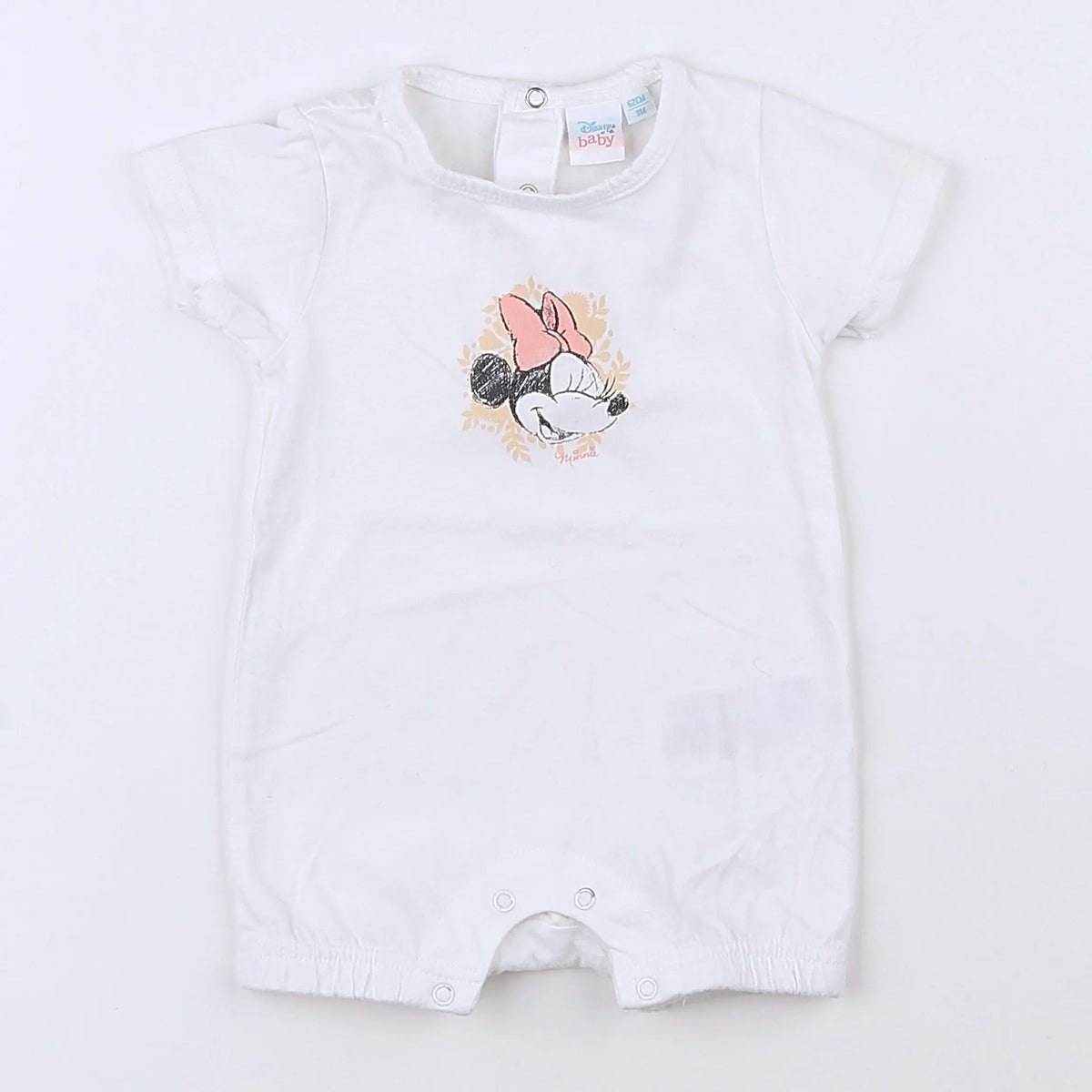 Vertbaudet - pyjama coton blanc - 3 mois