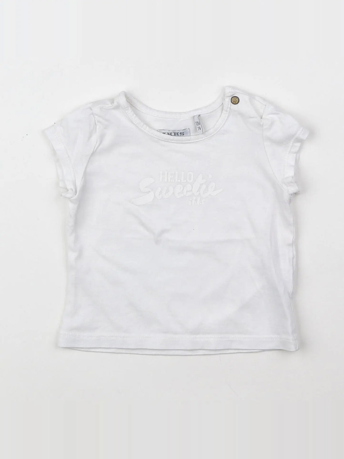 IKKS - tee-shirt blanc - 12 mois