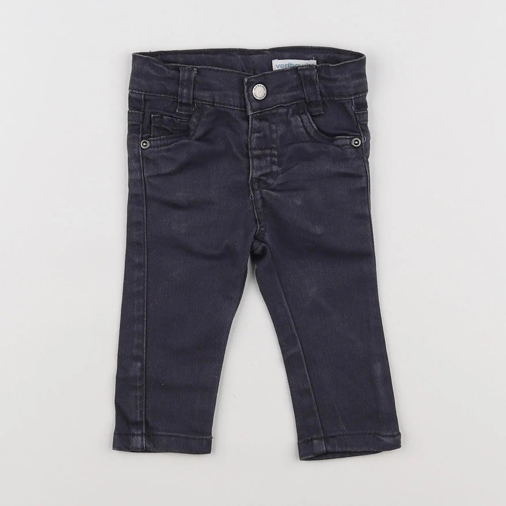 Vertbaudet - jean gris - 3 mois