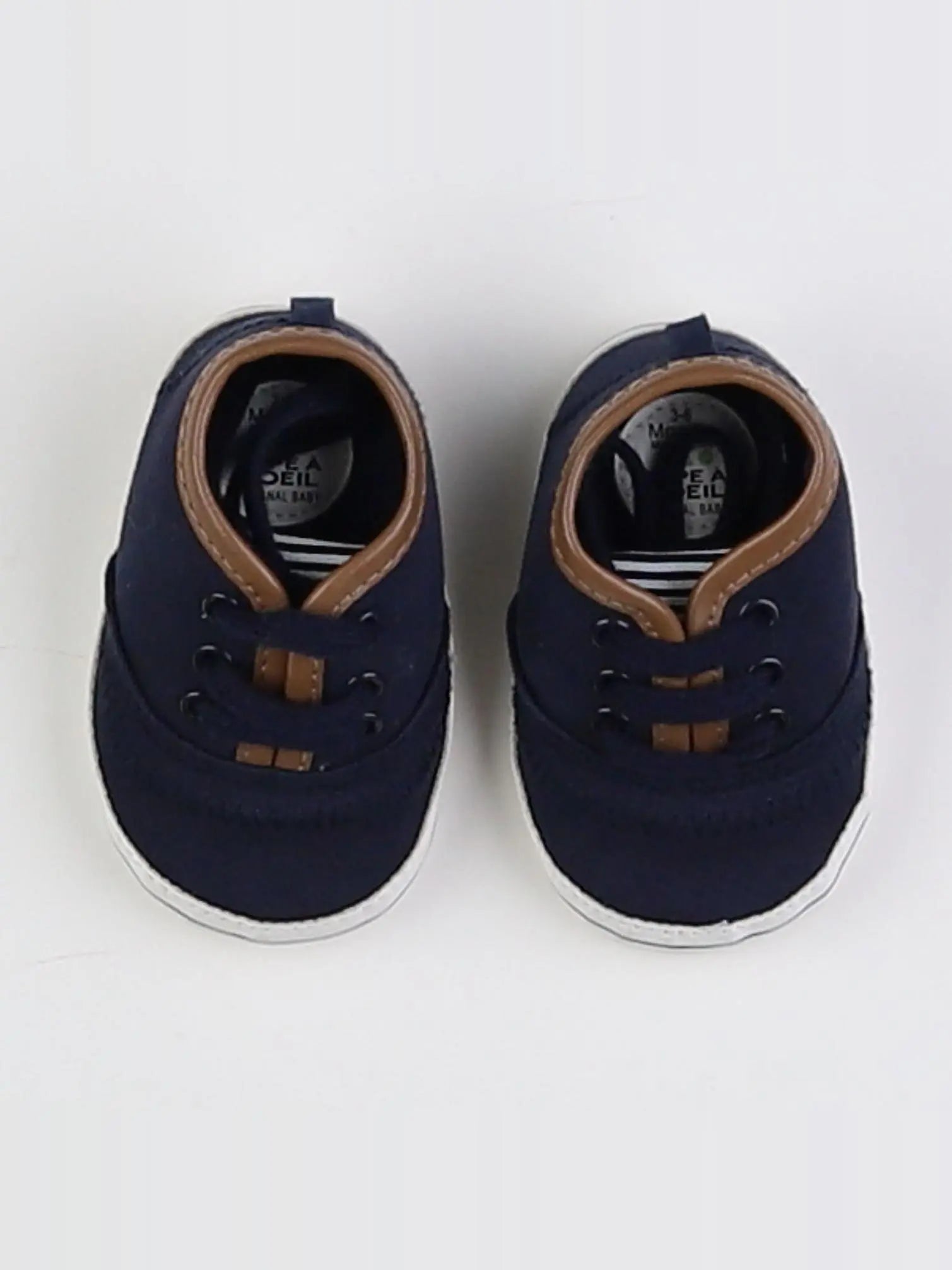 Tape à l'oeil - chaussons bleu, marron - pointure 17
