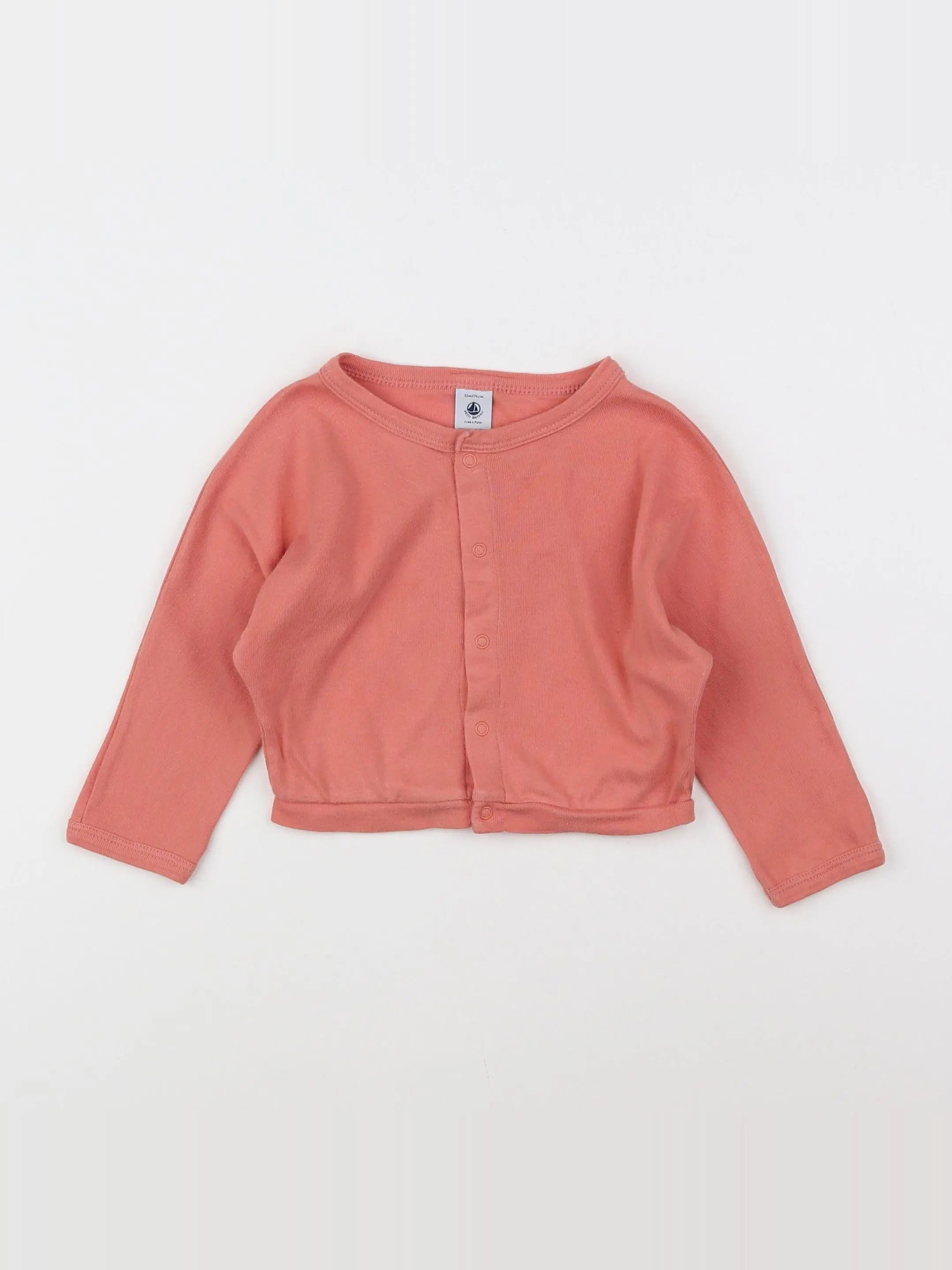 Petit Bateau - tee-shirt rose - 12 mois