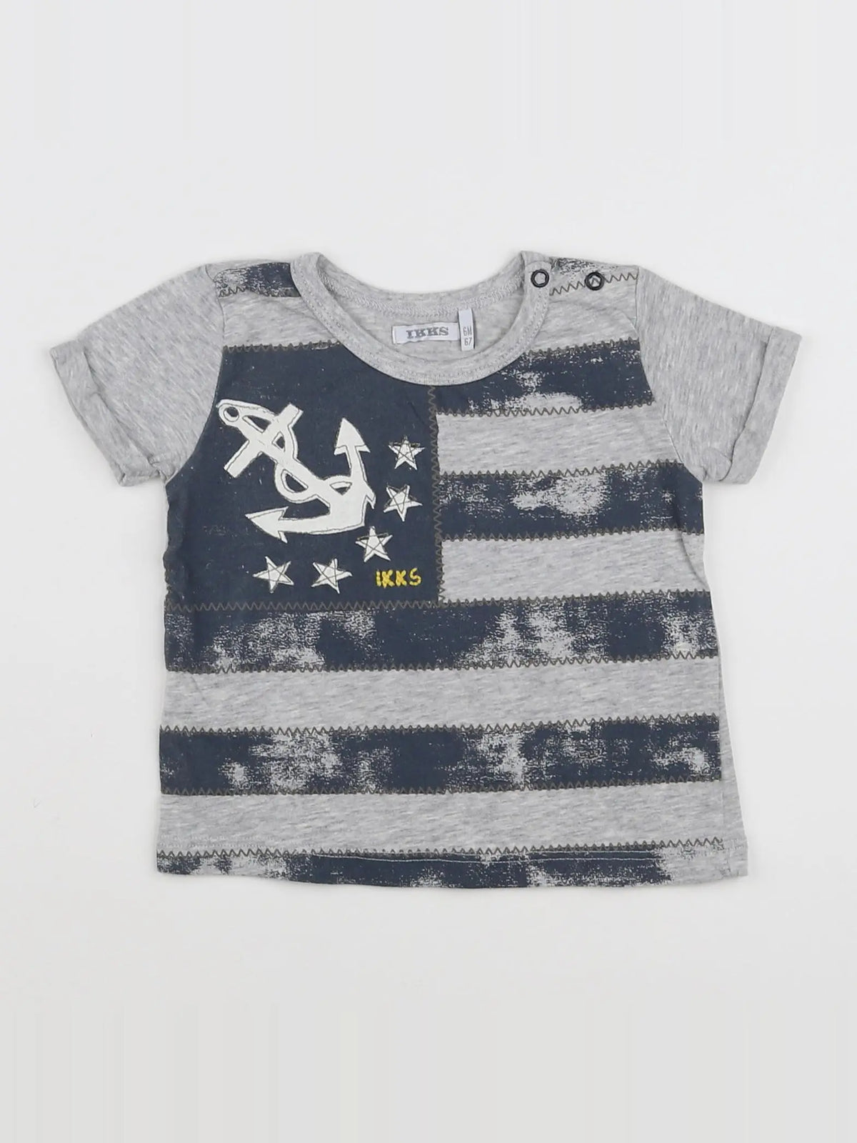 IKKS - tee-shirt gris, multicolore - 6 mois