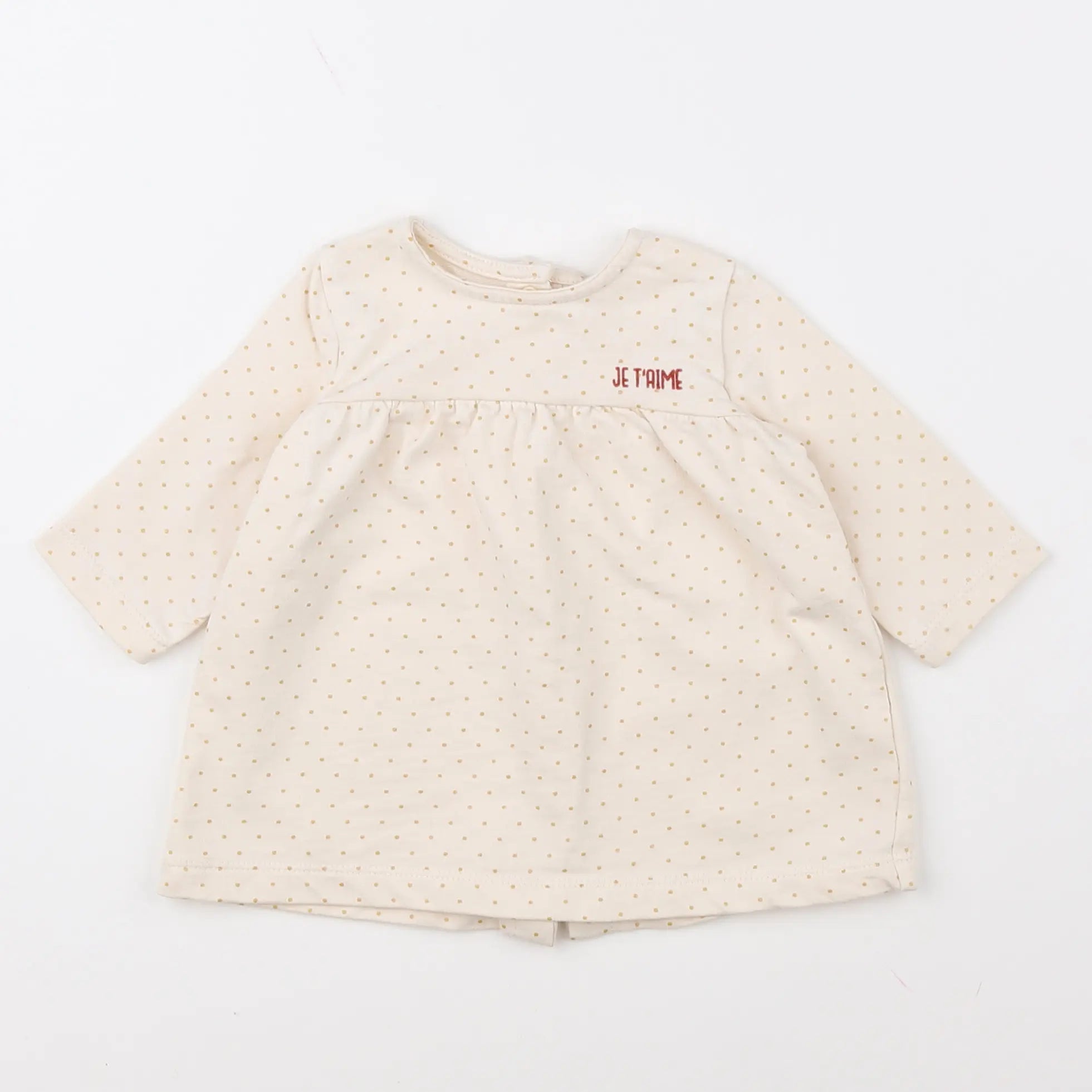 Vertbaudet - robe beige - 3 mois