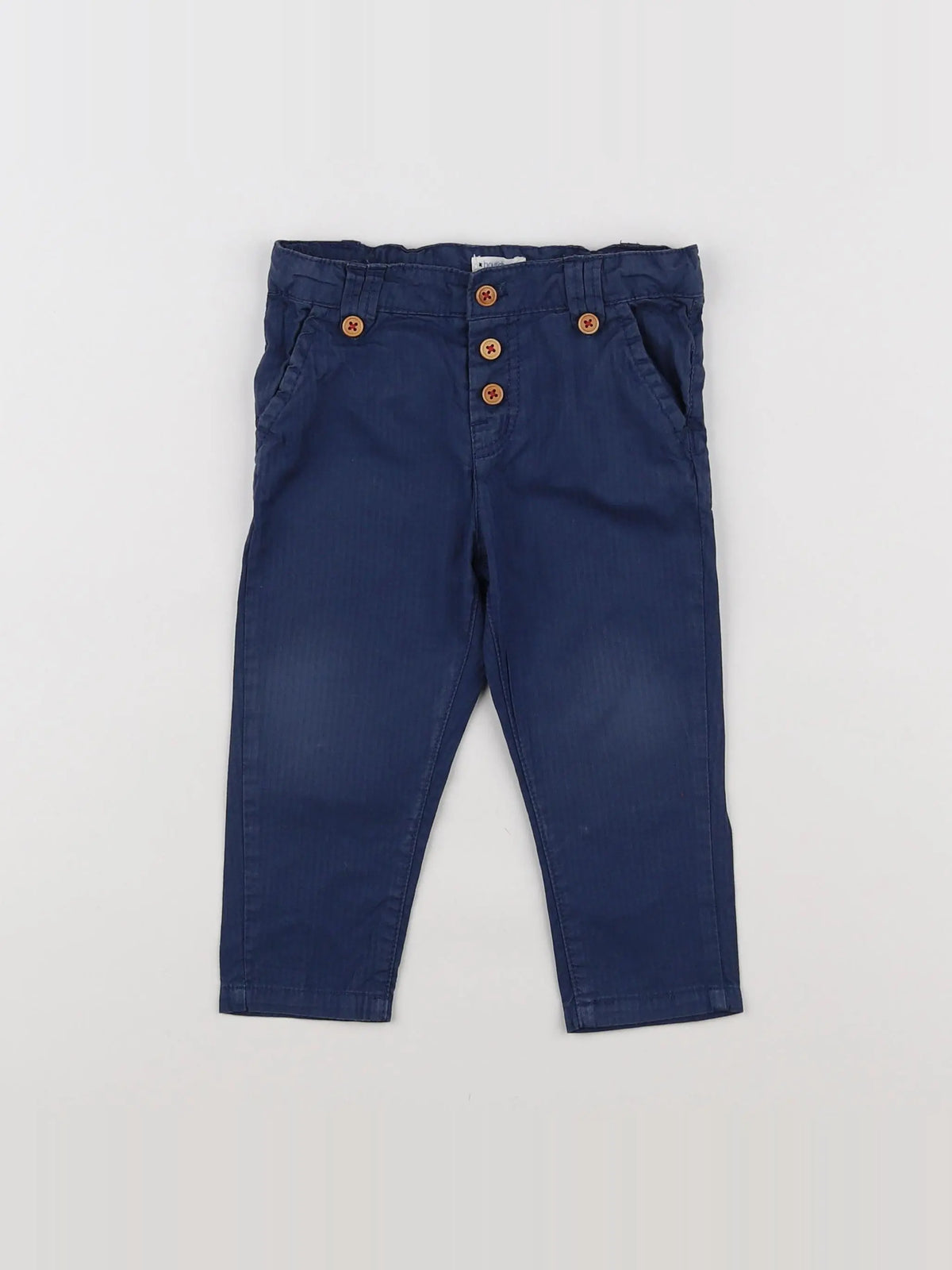 Boutchou - pantalon bleu - 12 mois