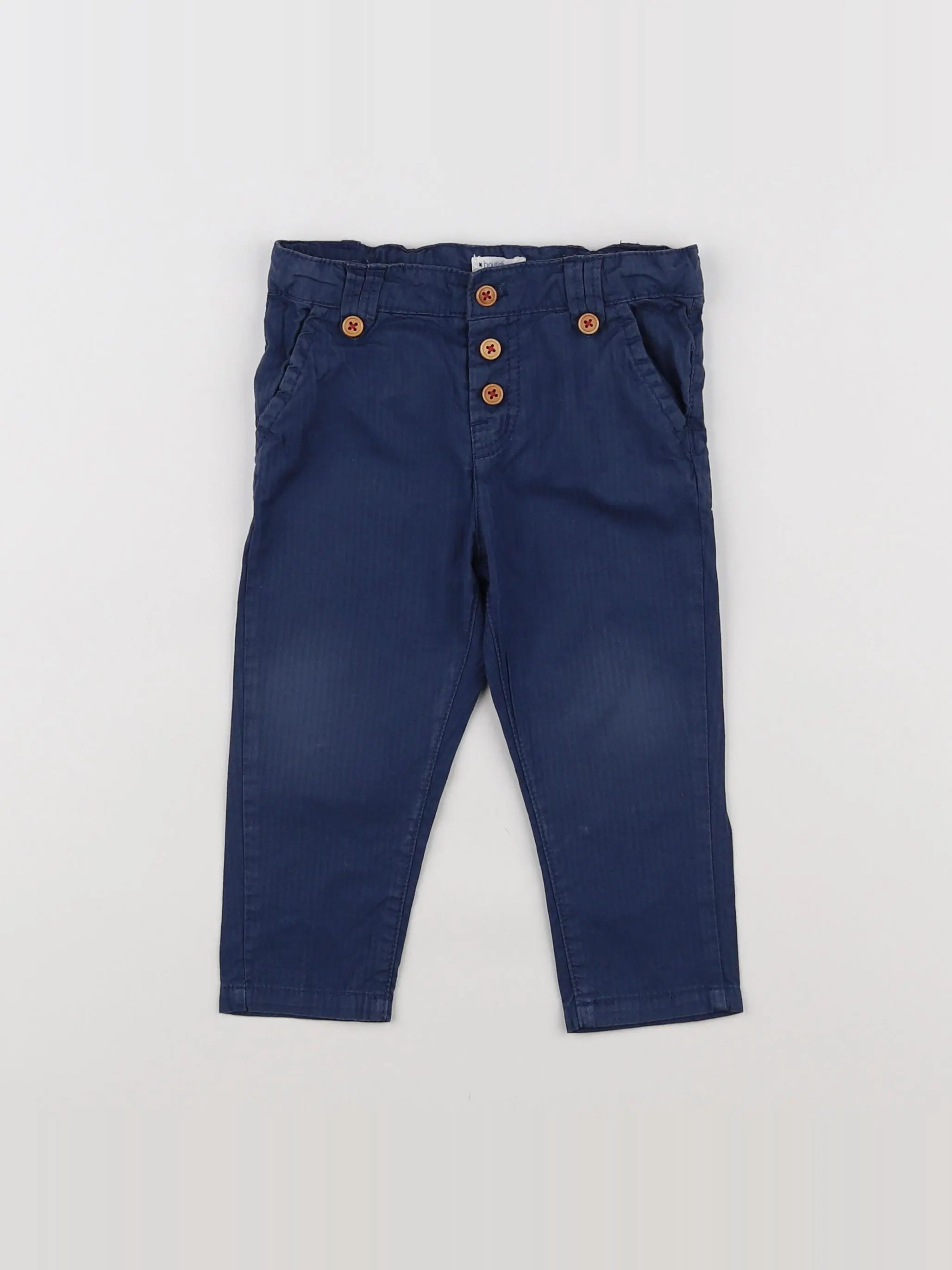 Boutchou - pantalon bleu - 12 mois